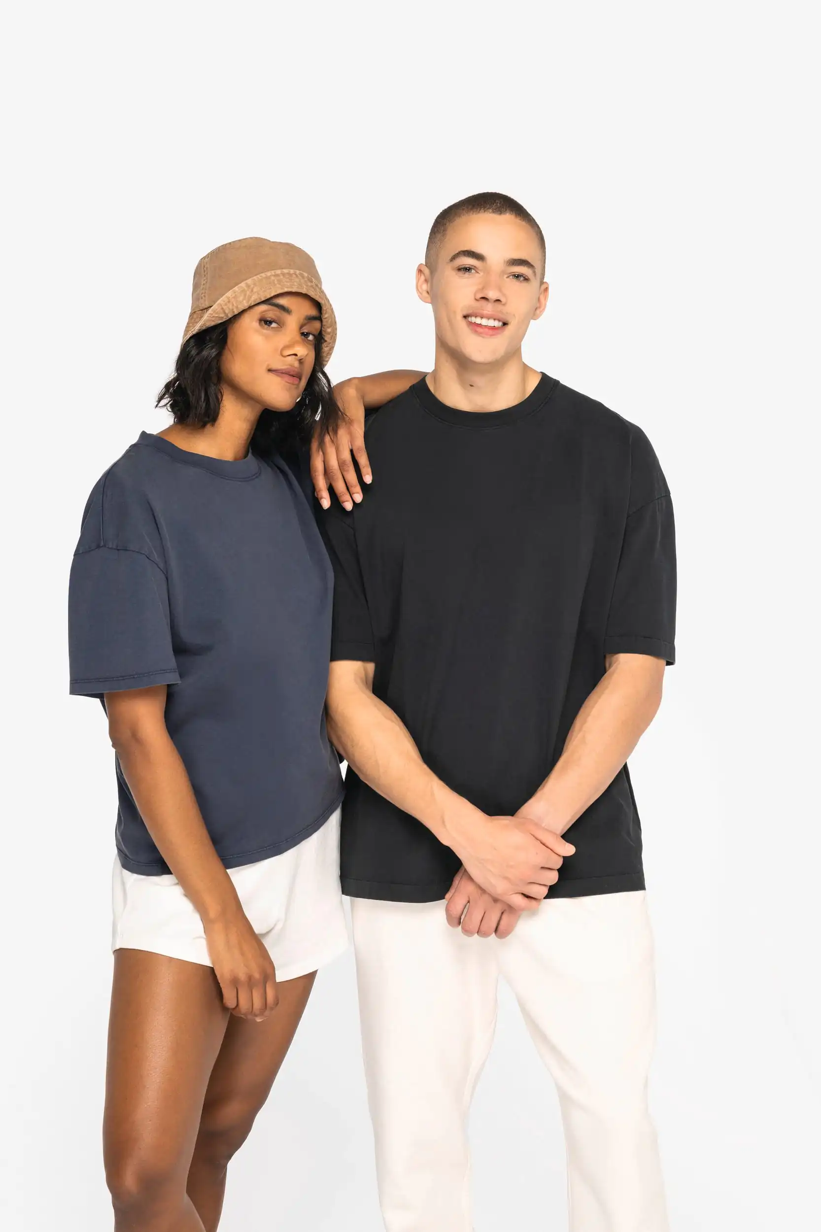 Ecologisch oversized verwassen heren-T-shirt - Afbeelding 8