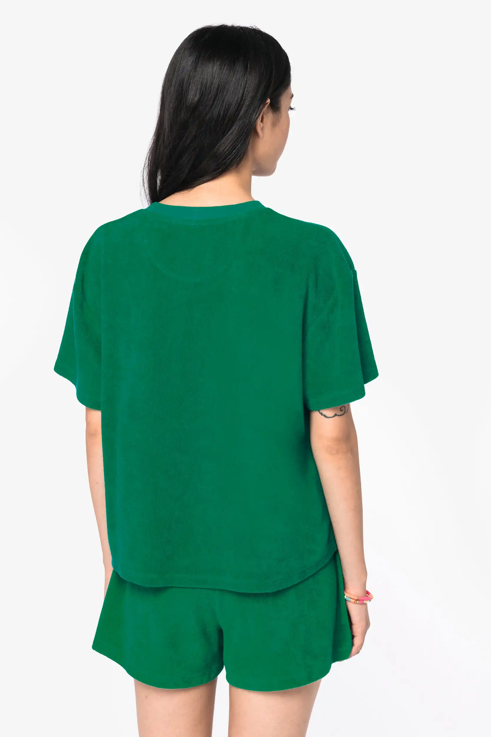 Ecologisch badstof dames-T-shirt - Afbeelding 3