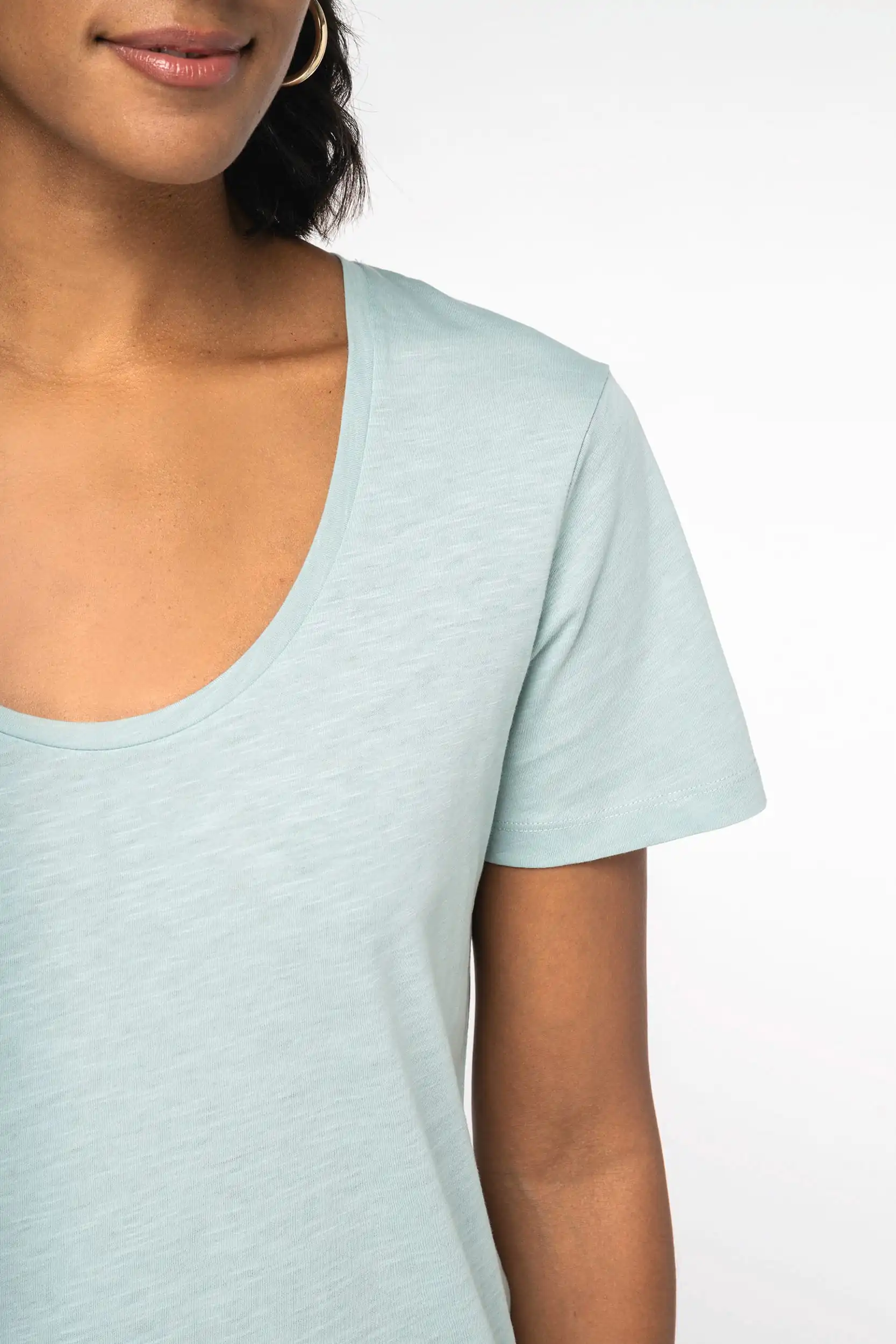 Ecologisch slub dames-T-shirt - Afbeelding 5