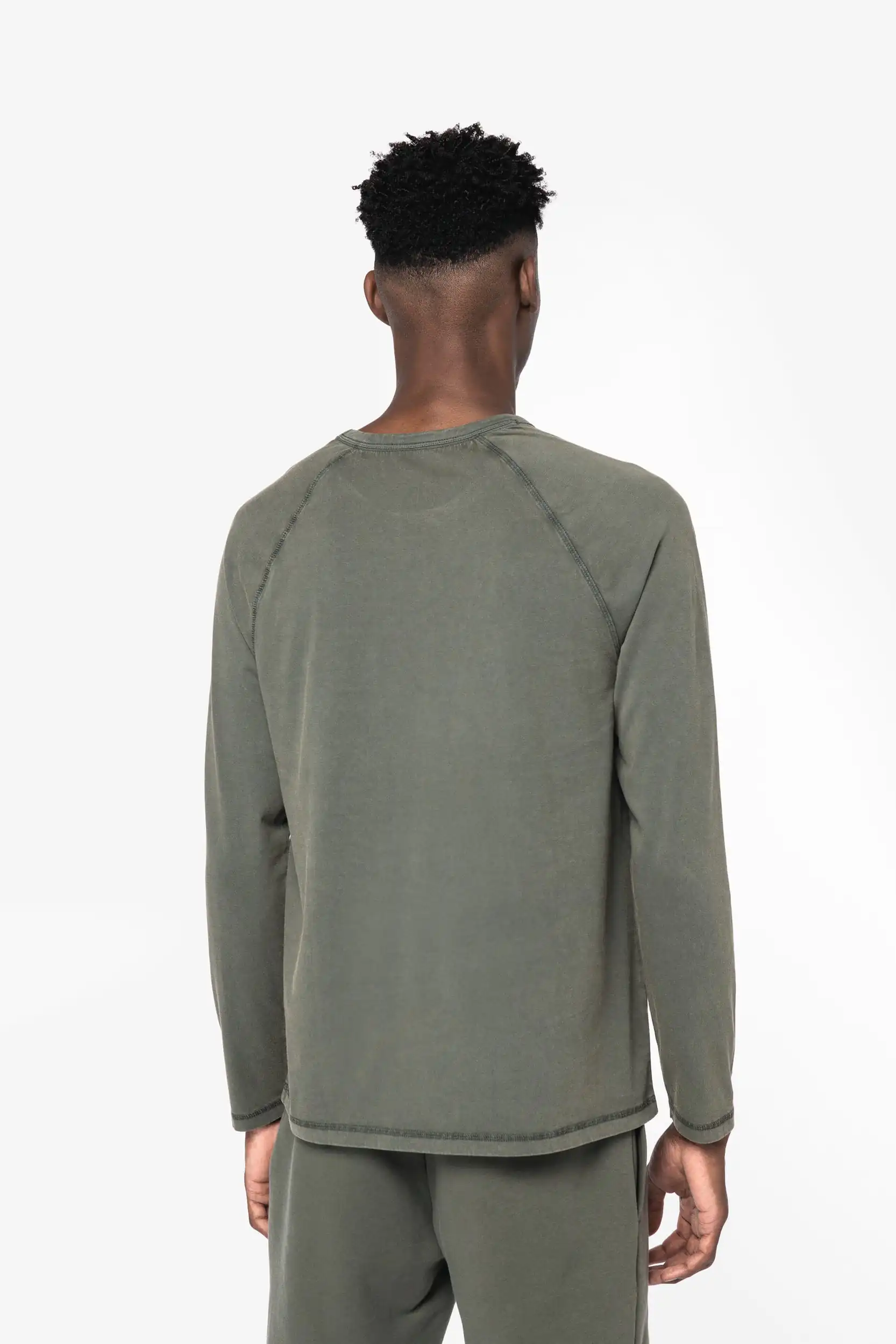 Ecologisch heren-T-shirt met lange raglanmouwen - Afbeelding 3