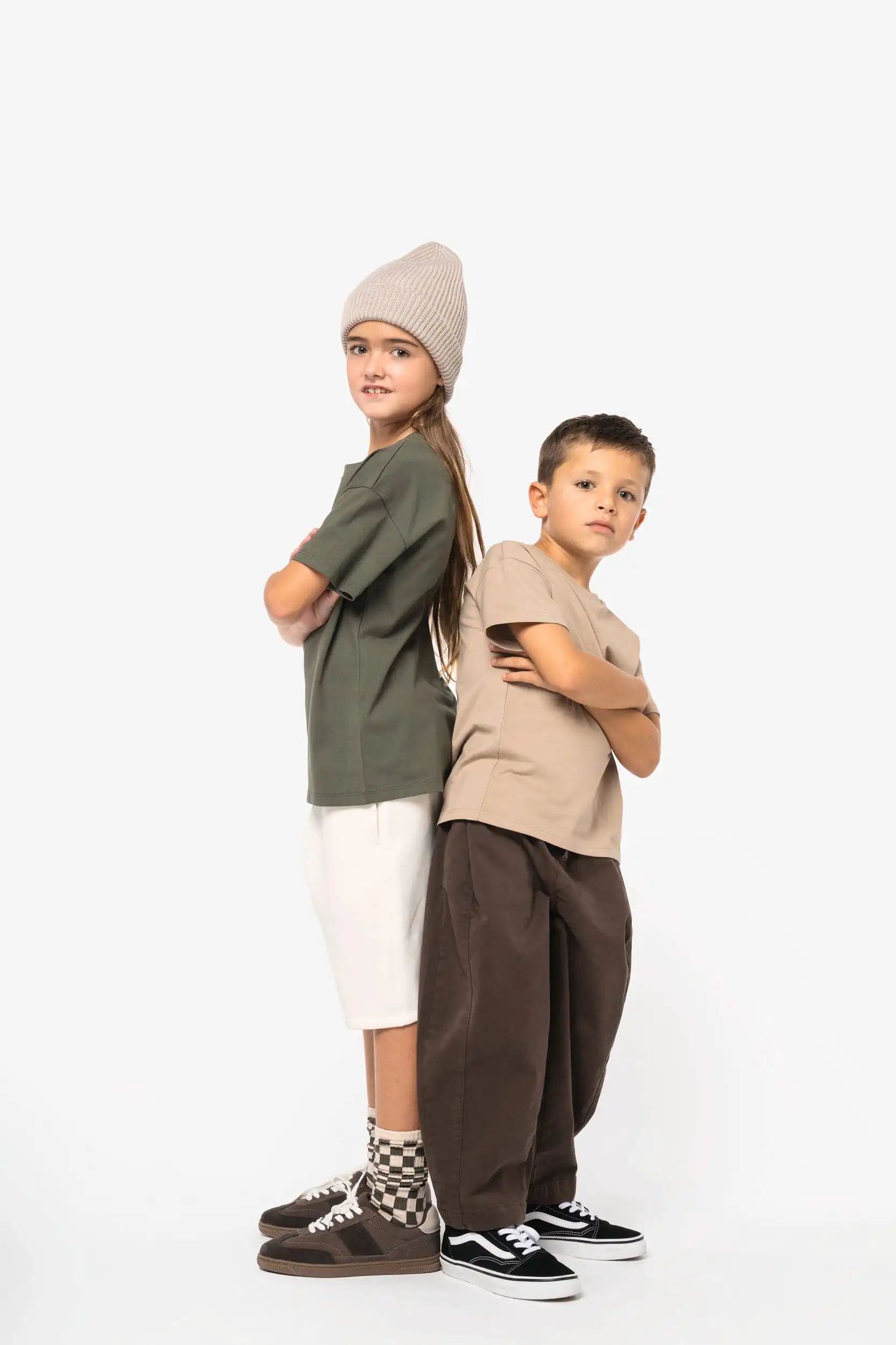 Ecologisch kinder-T-shirt met afhangende mouwen - Afbeelding 2