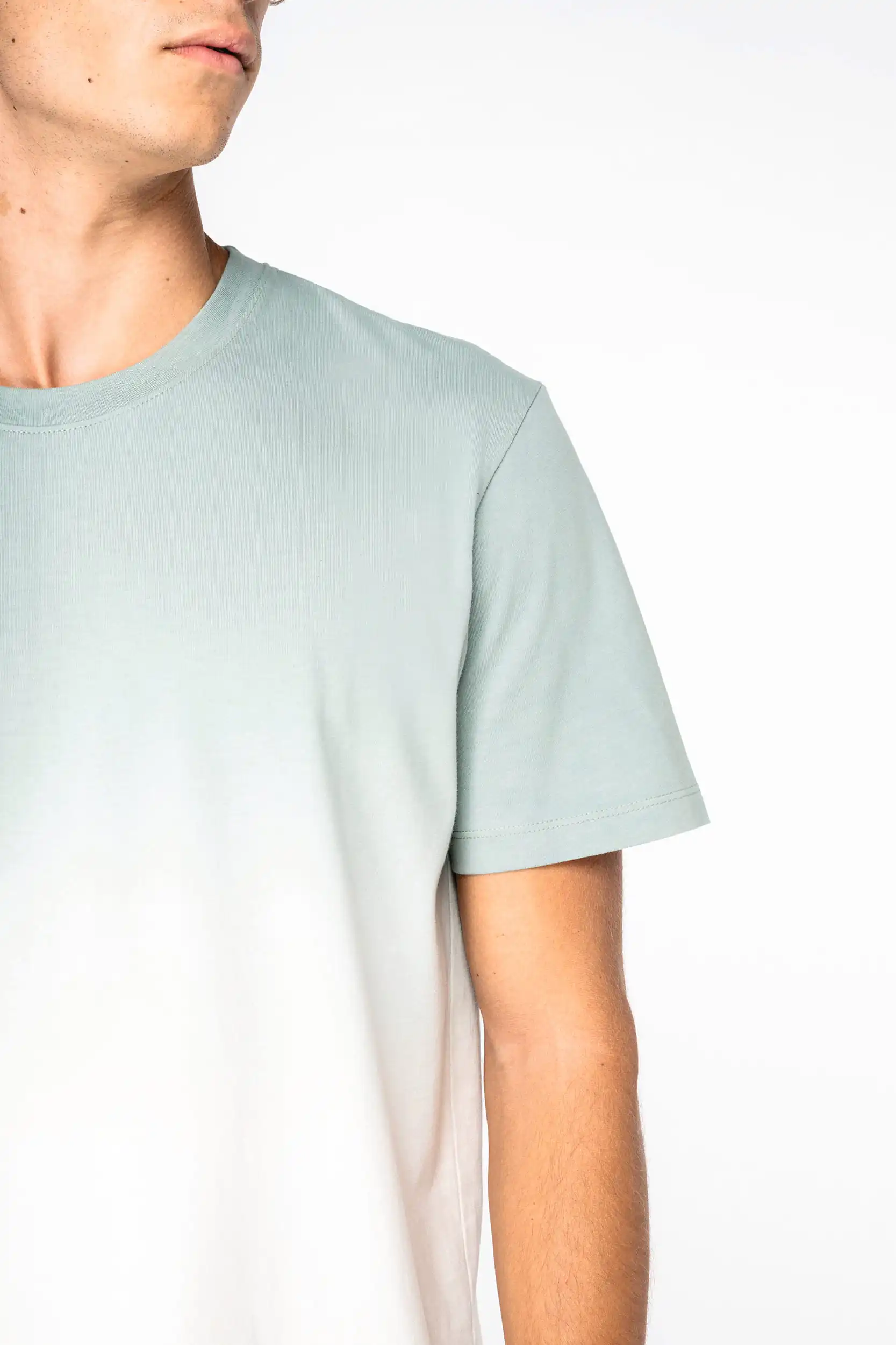 Ecologisch uniseks Dip Dye T-shirt - Afbeelding 6