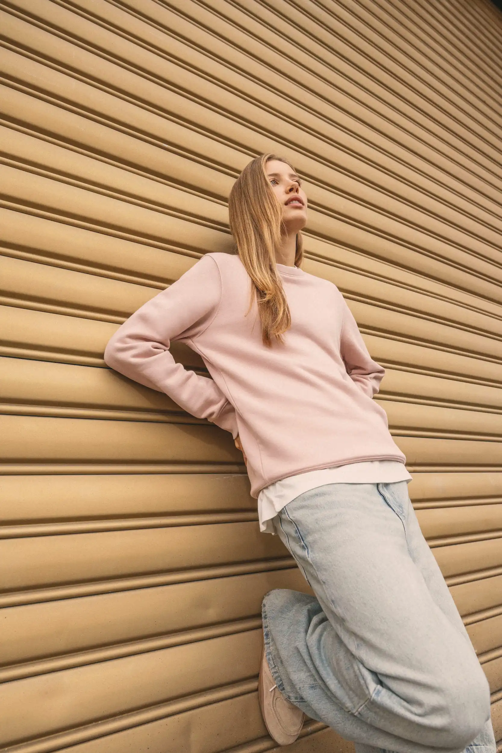 Ecologische uniseks sweater met ronde hals - Afbeelding 6