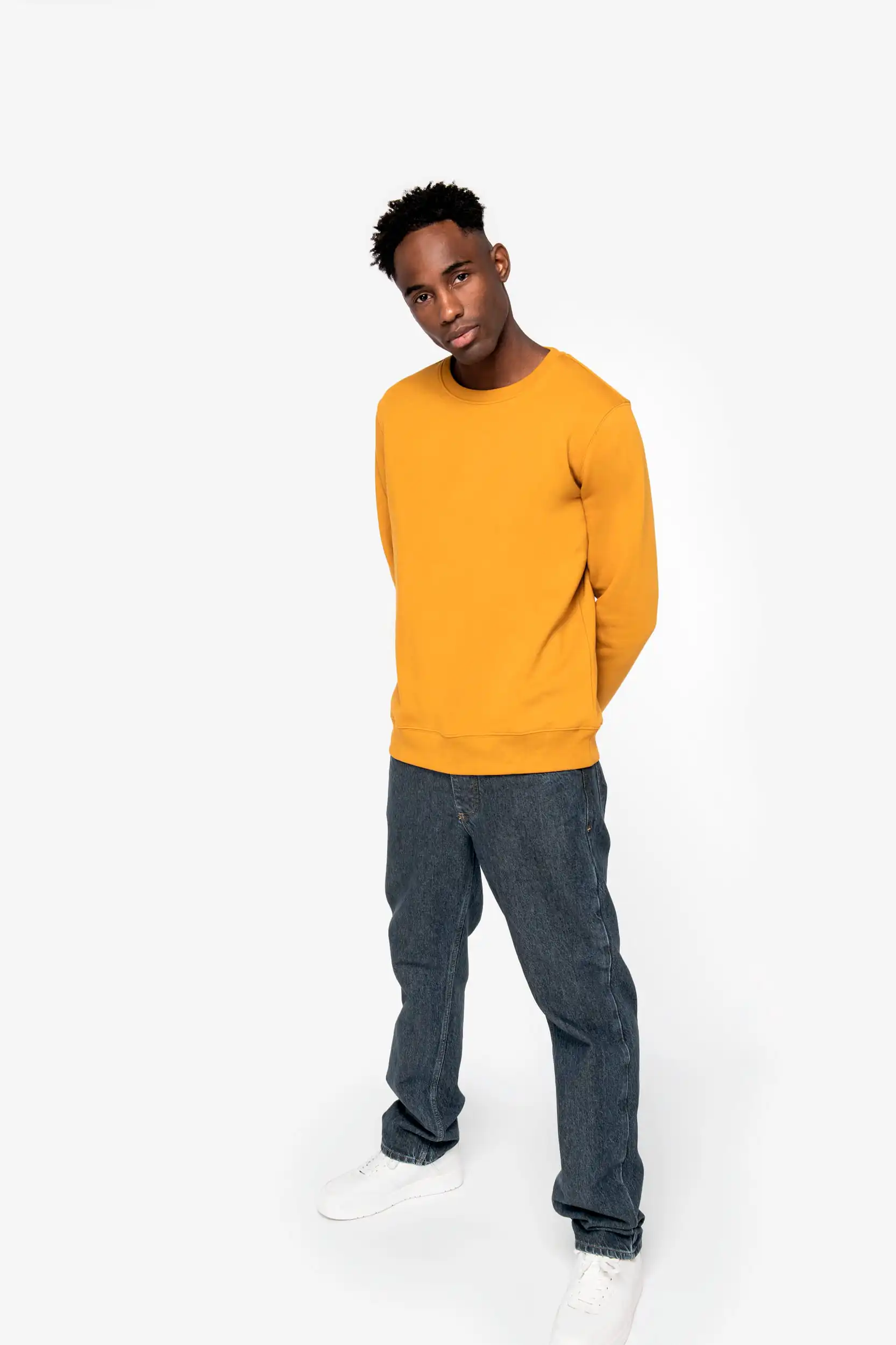 Ecologische uniseks sweater met ronde hals - Afbeelding 19