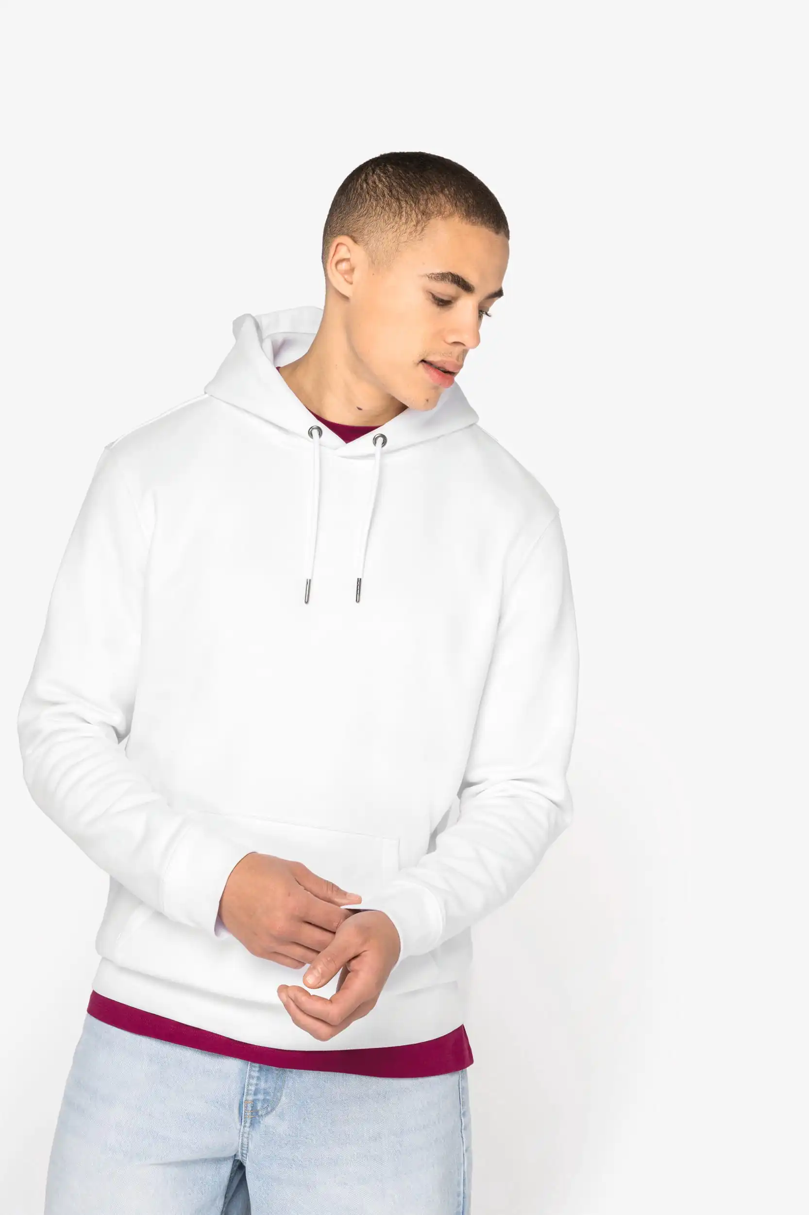 Ecologische uniseks sweater met capuchon - Afbeelding 4