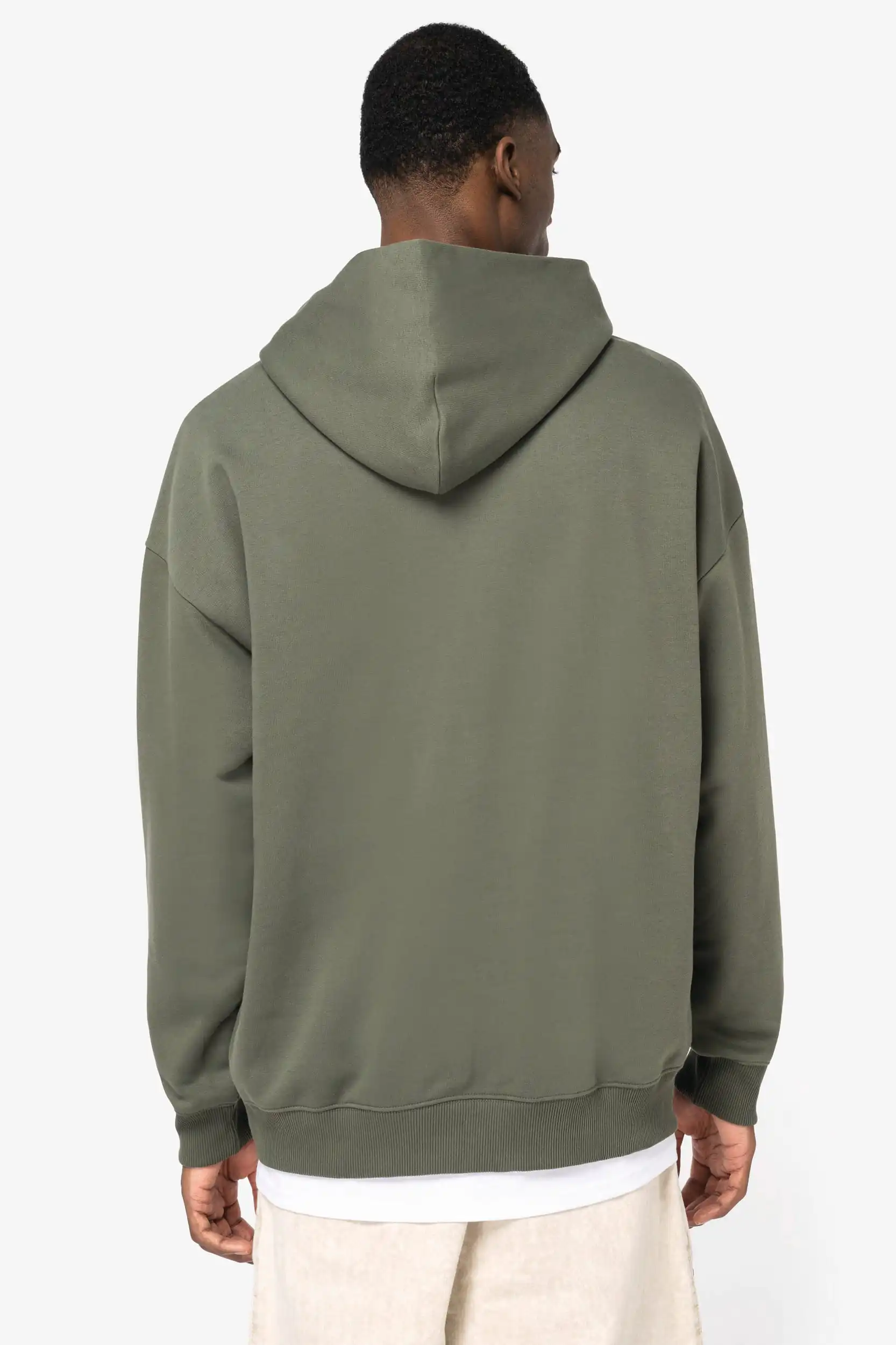 Ecologische uniseks oversized sweater met capuchon - Afbeelding 6