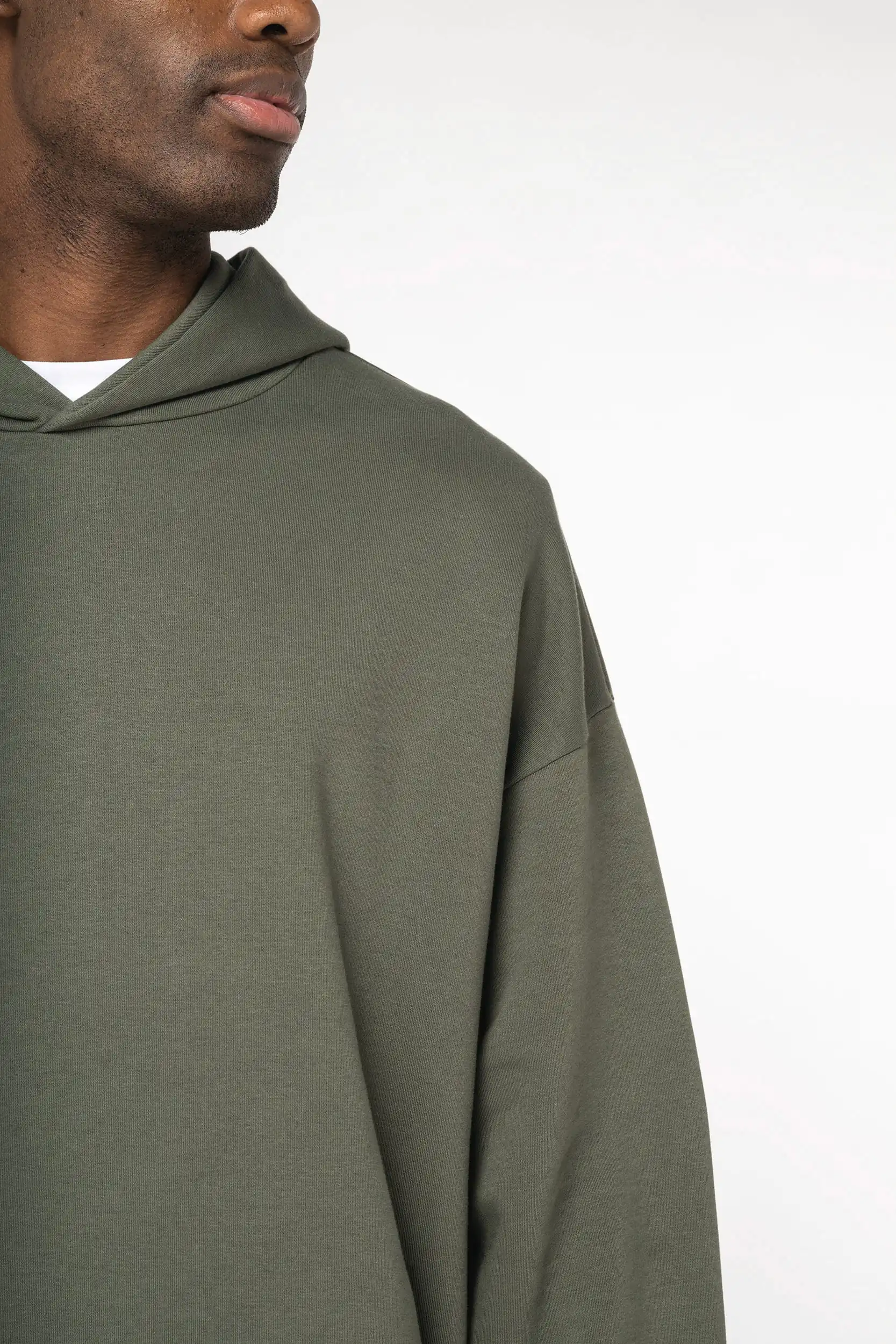 Ecologische uniseks oversized sweater met capuchon - Afbeelding 8