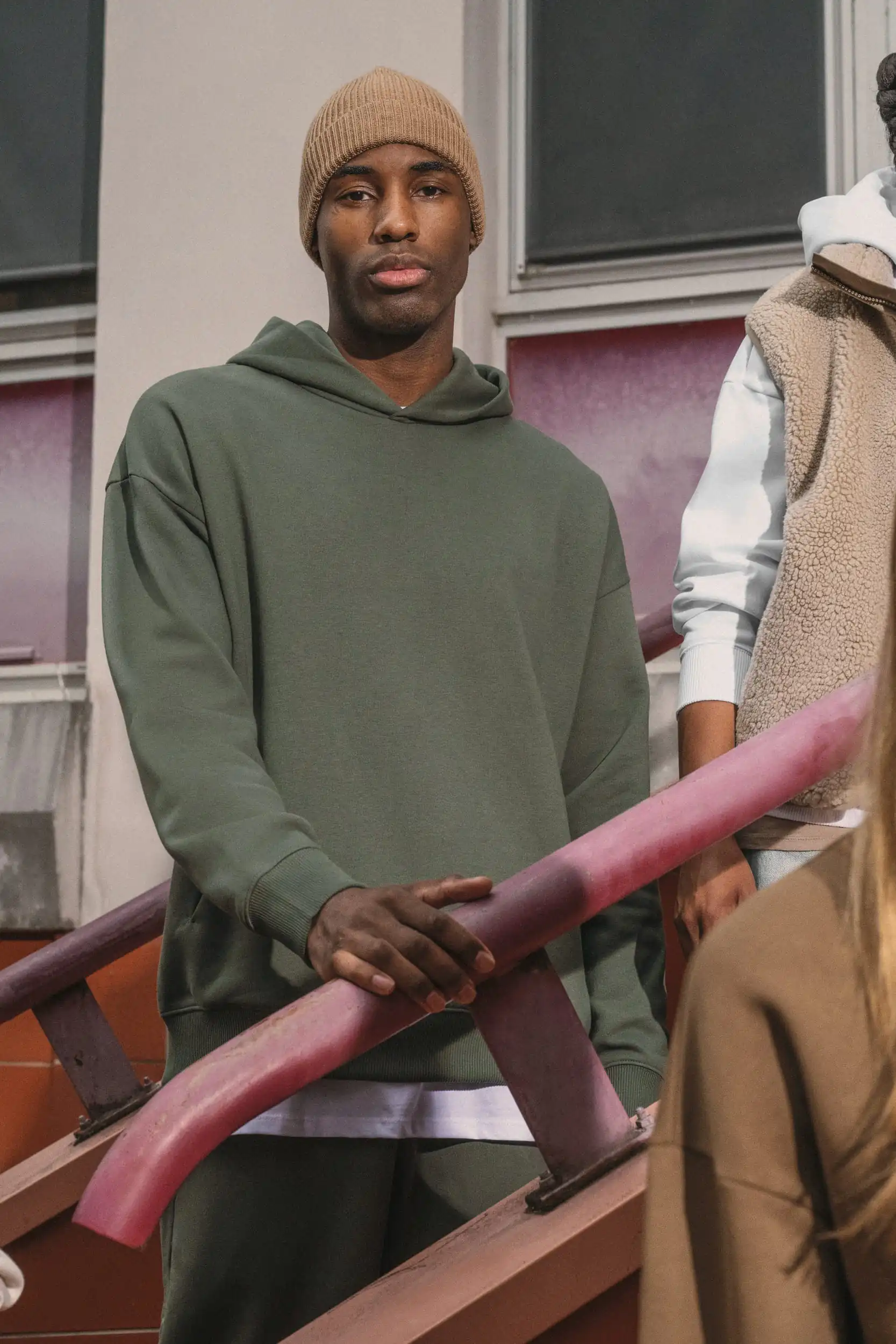 Ecologische uniseks oversized sweater met capuchon - Afbeelding 7