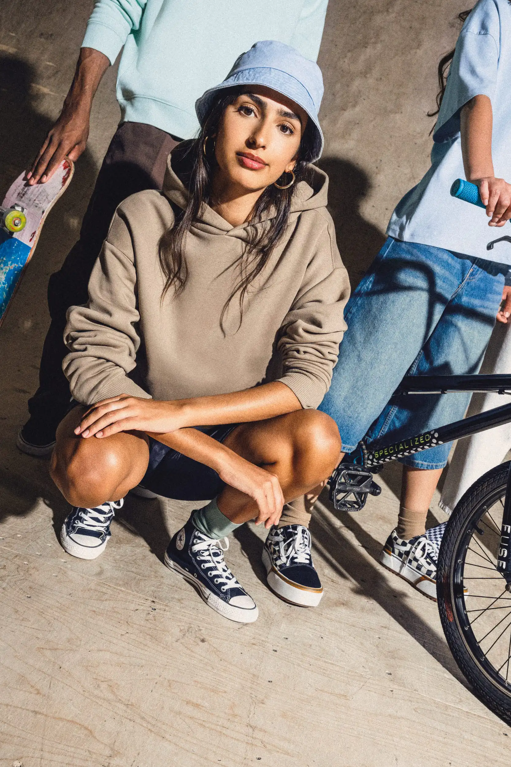 Ecologische uniseks oversized sweater met capuchon - Afbeelding 12