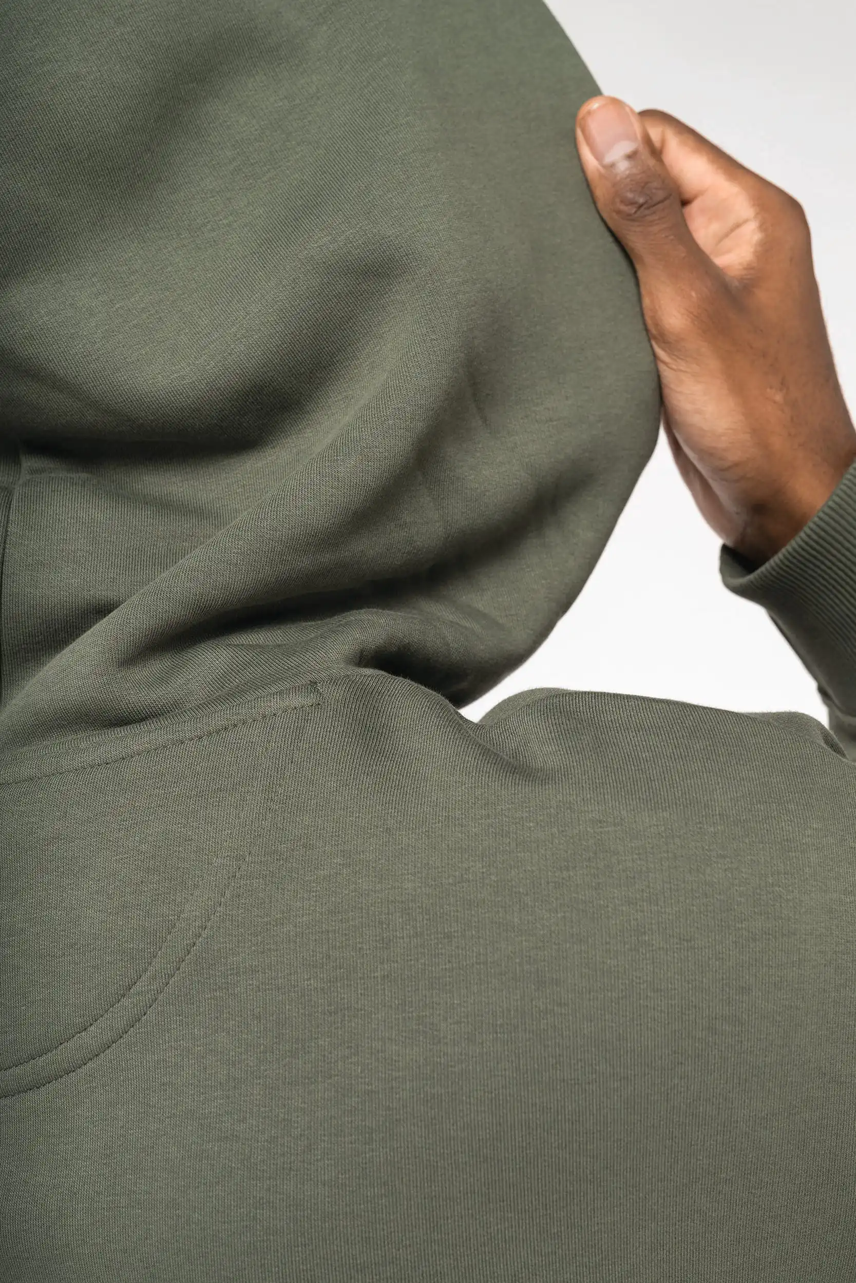 Ecologische uniseks oversized sweater met capuchon - Afbeelding 10