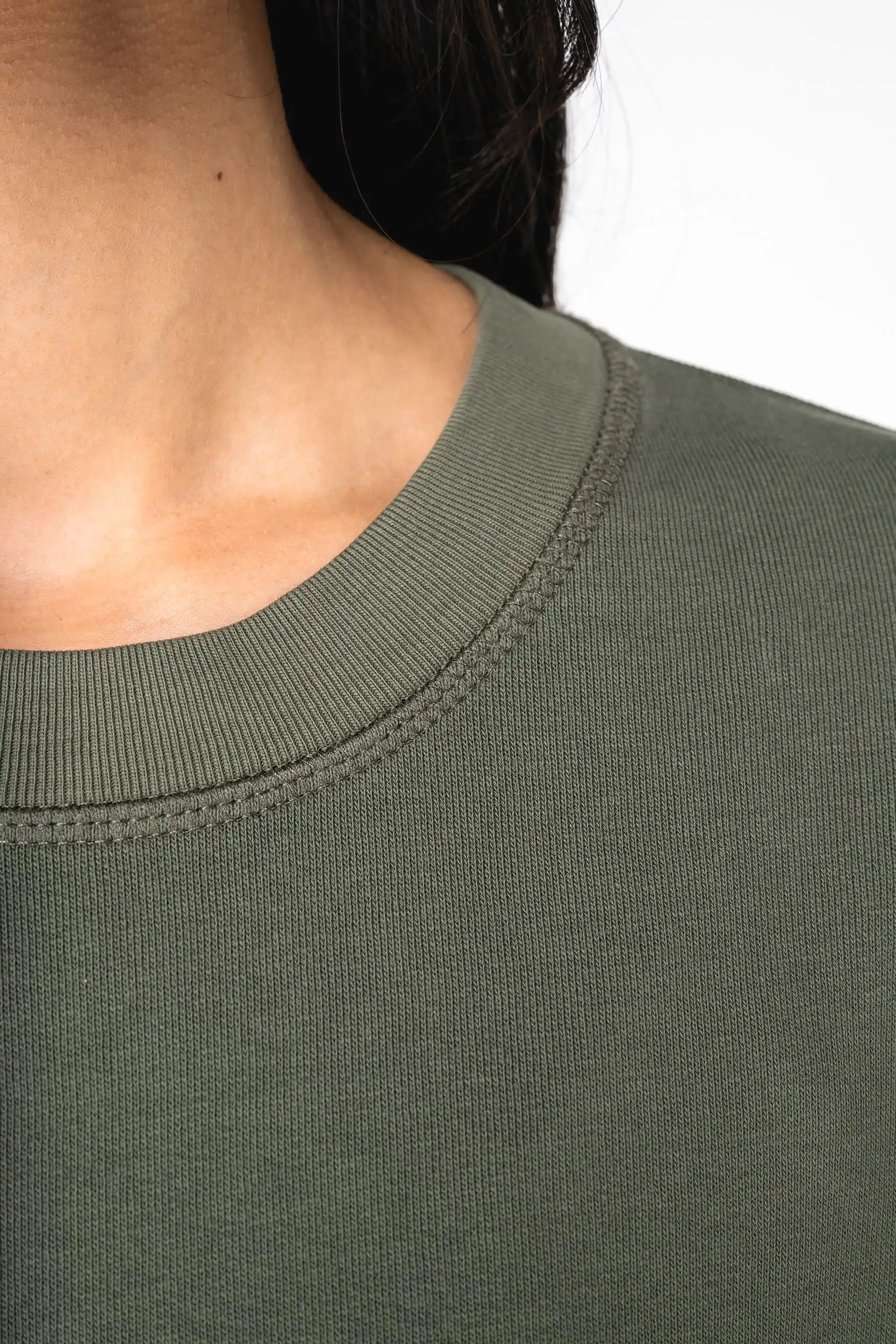 Ecologische uniseks sweater met ronde hals French Terry - Afbeelding 6