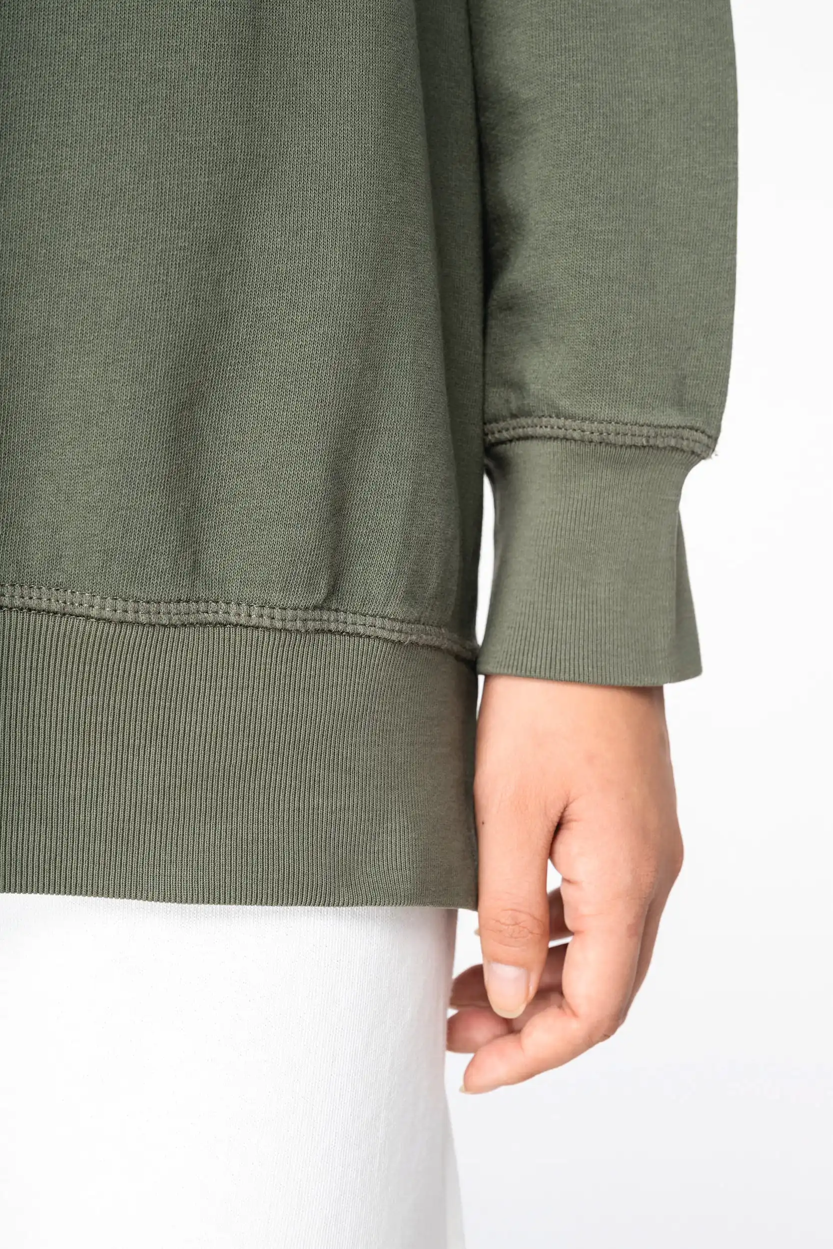 Ecologische uniseks sweater met ronde hals French Terry - Afbeelding 8