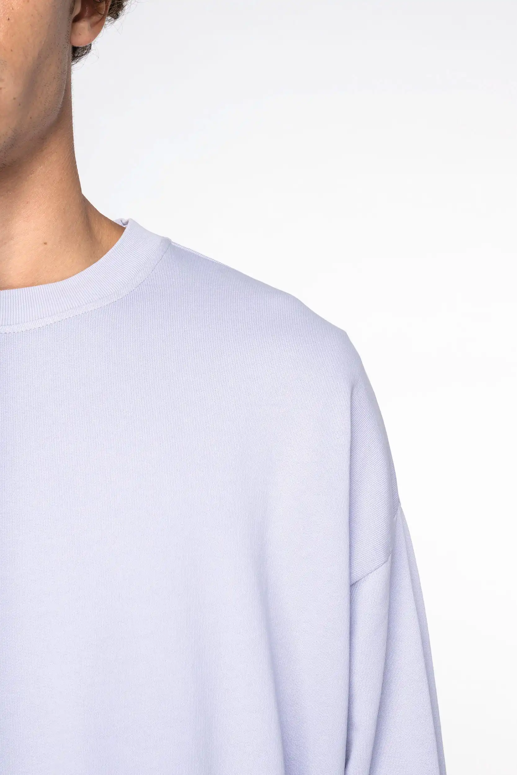 Ecologische oversized uniseks sweater French Terry - Afbeelding 7