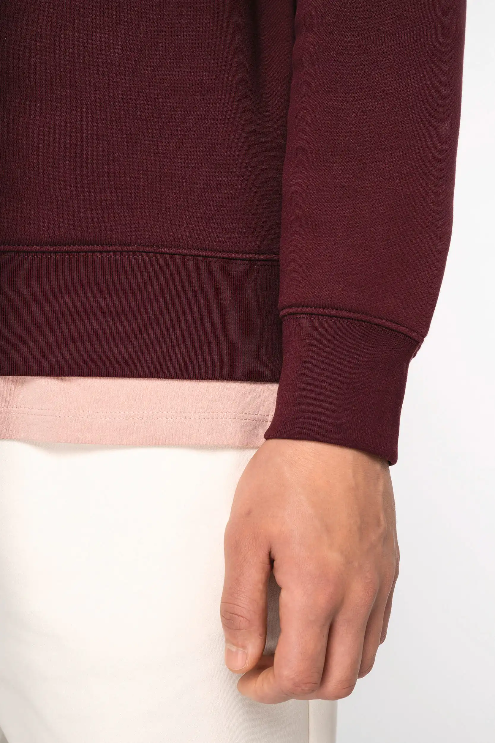 Duurzame herensweater met opstaande ritskraag - Afbeelding 8