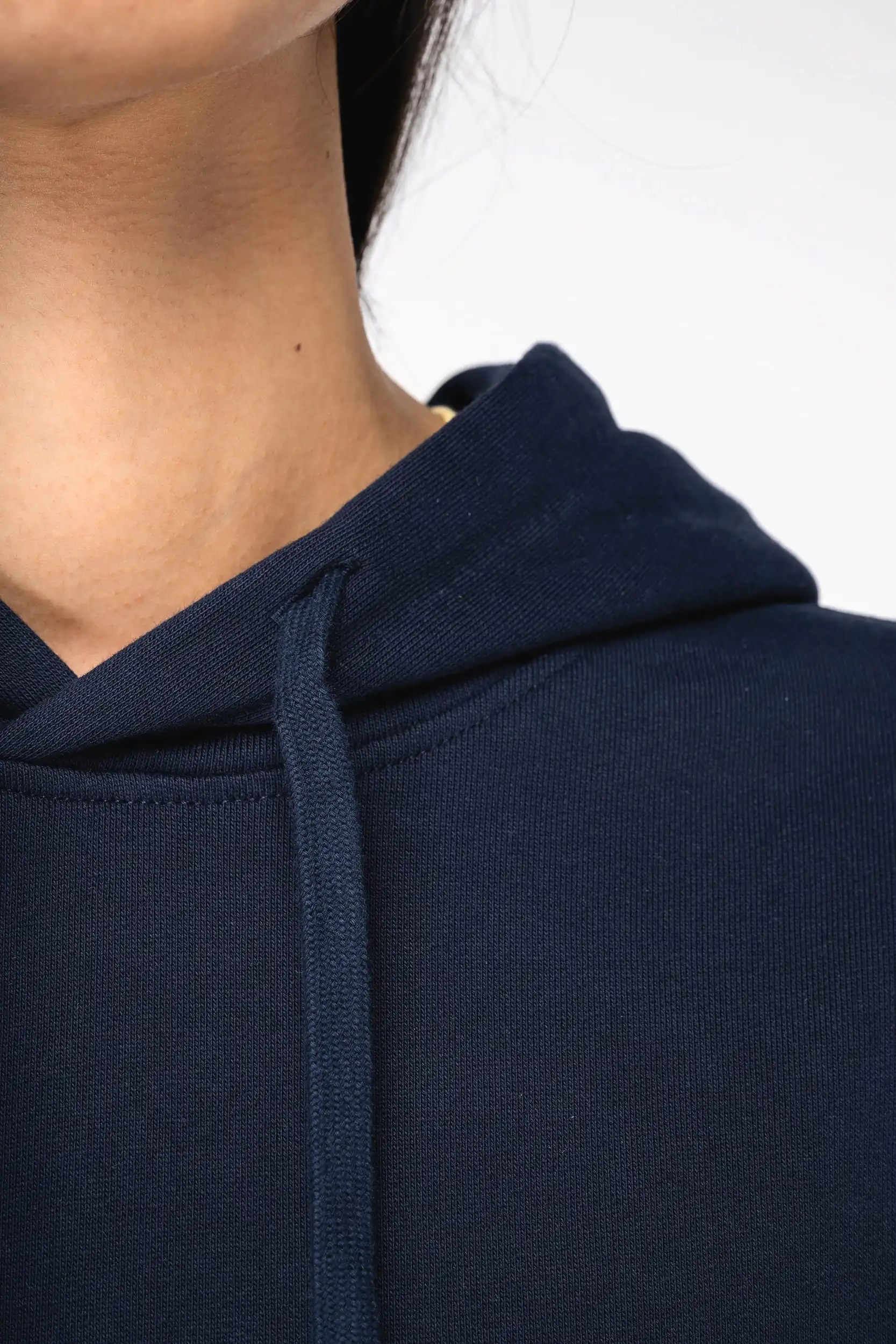 Ecologische uniseks sweater met capuchon en afhangende mouwen French Terry - Afbeelding 8