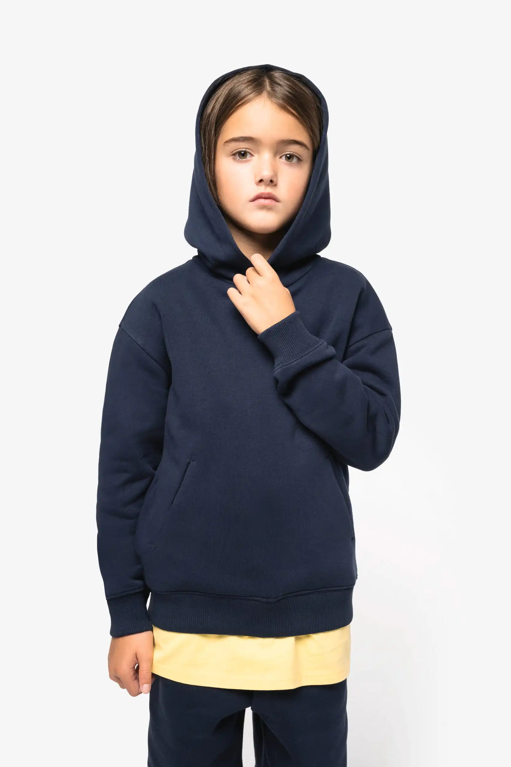 Duurzame oversized kindersweater met capuchon - Afbeelding 4