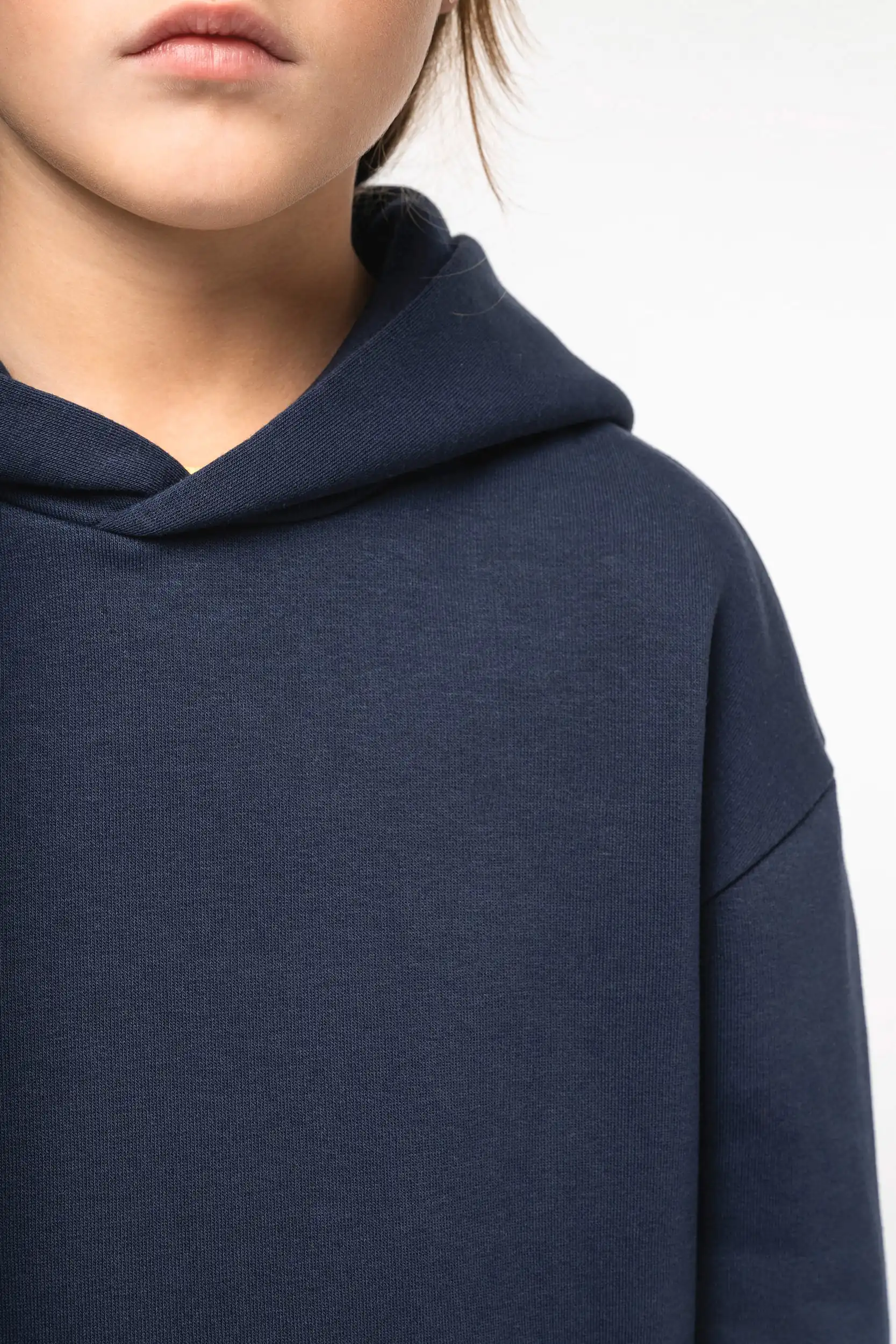 Duurzame oversized kindersweater met capuchon - Afbeelding 7