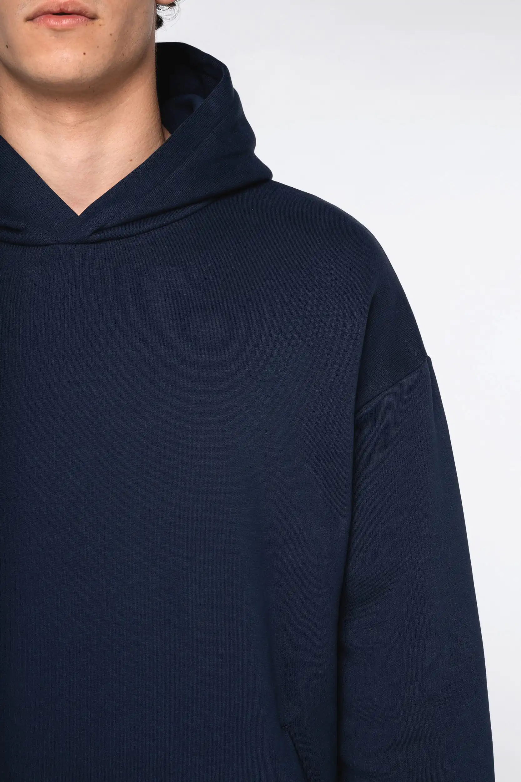 Ecologische uniseks oversized sweater met capuchon - Afbeelding 6