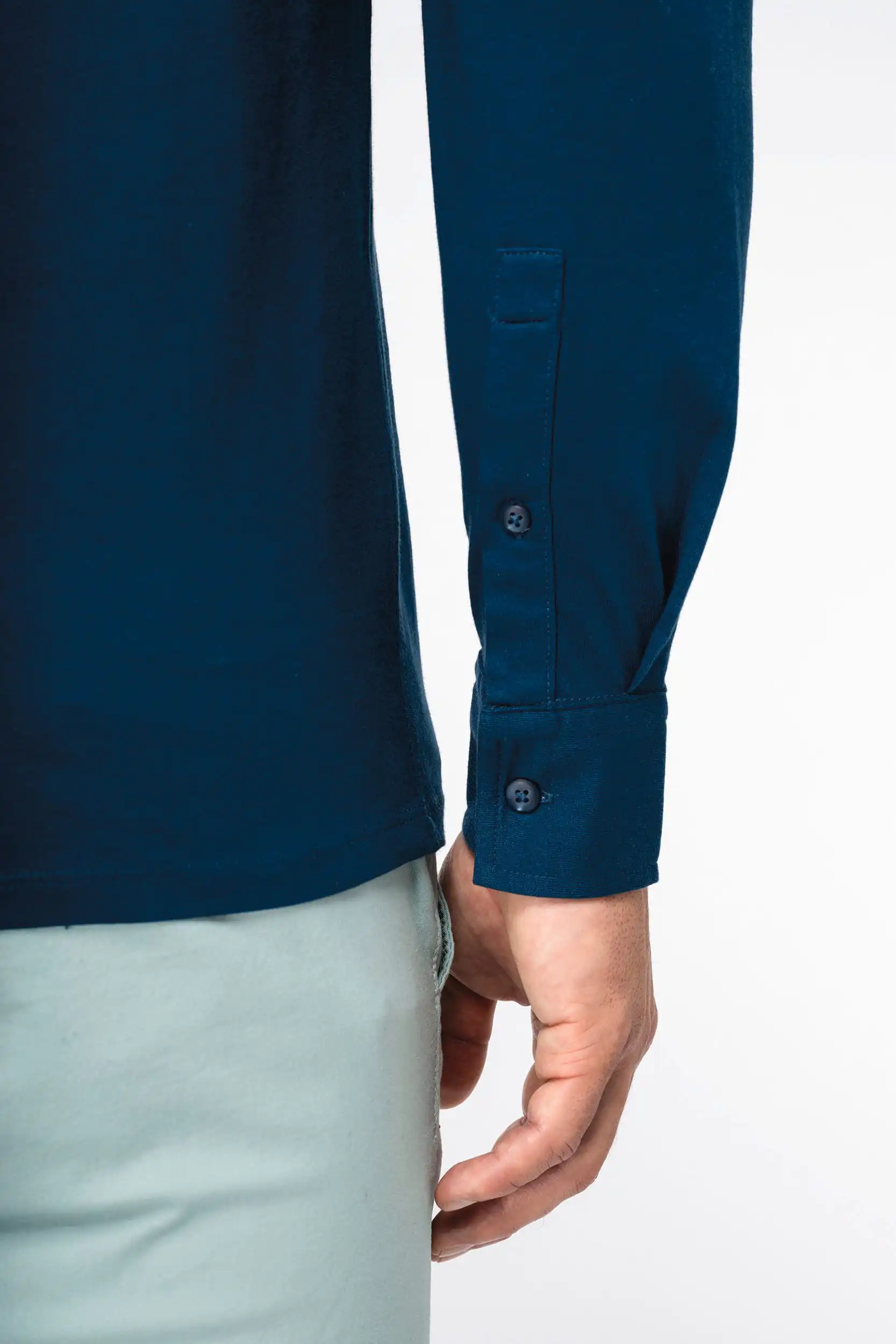 Ecologisch herenoverhemd van jersey - Afbeelding 8