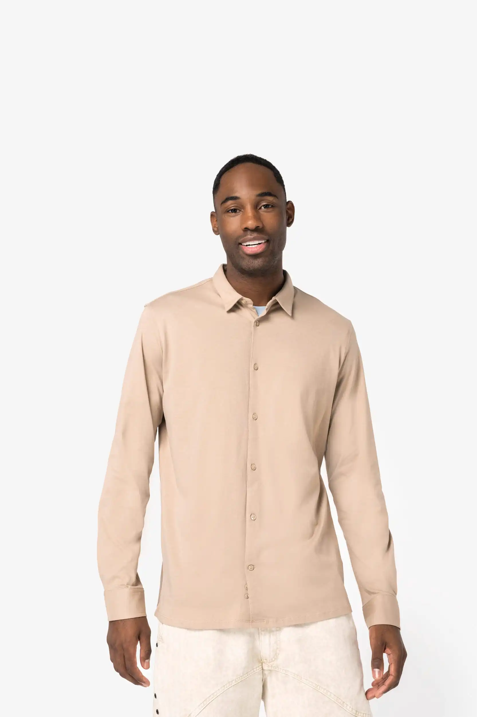 Ecologisch herenoverhemd van jersey