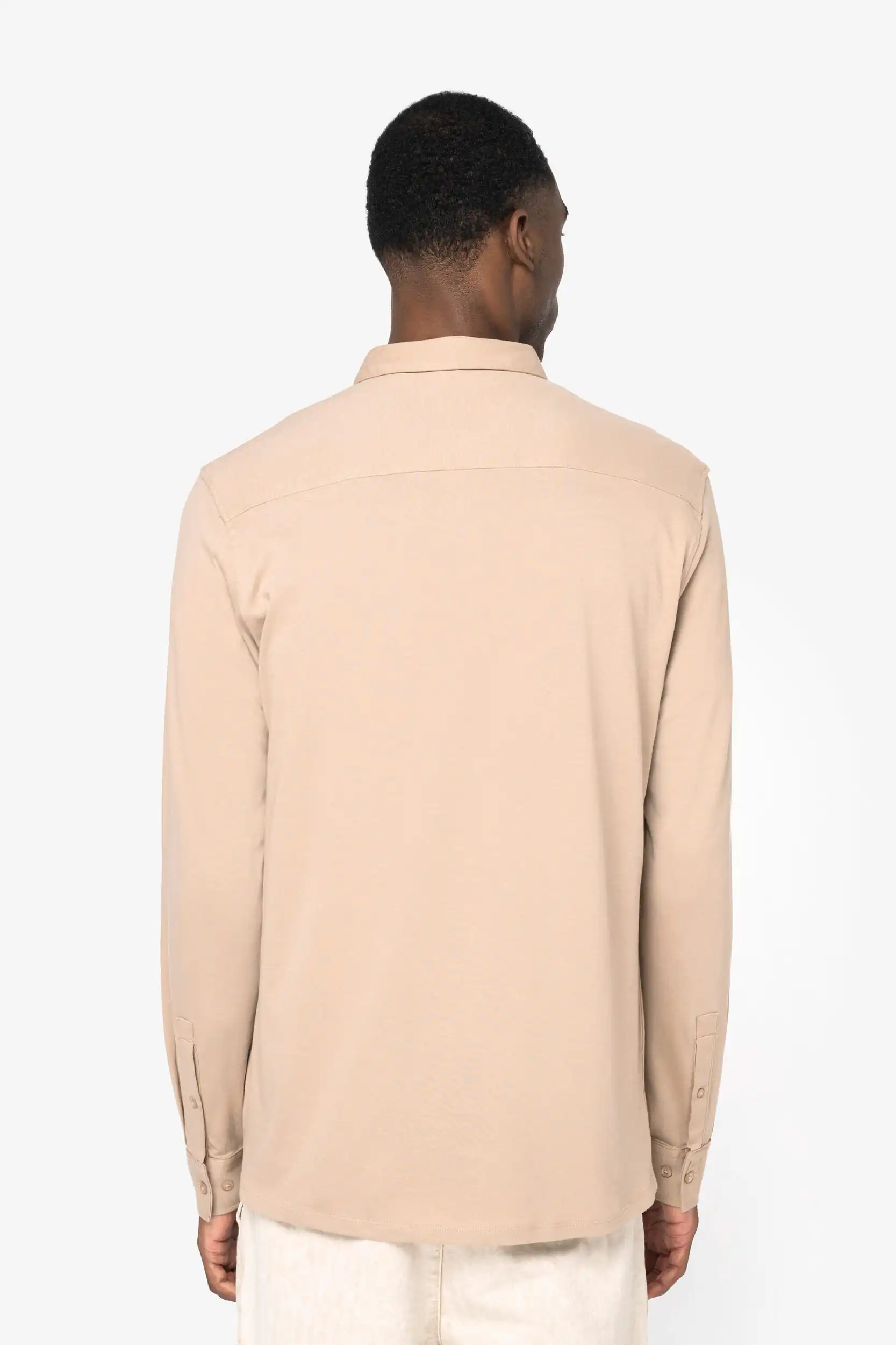 Ecologisch herenoverhemd van jersey - Afbeelding 4