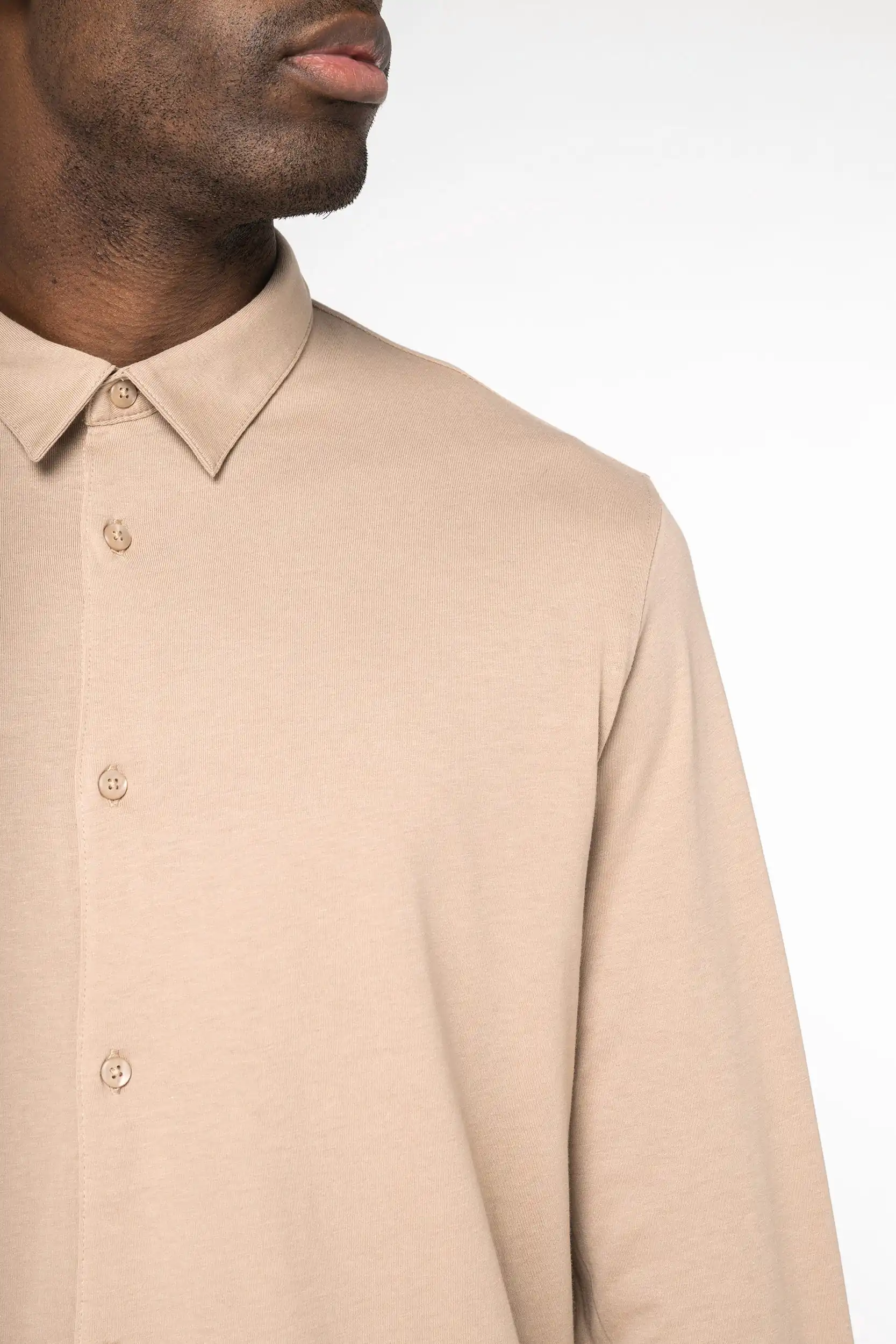 Ecologisch herenoverhemd van jersey - Afbeelding 7