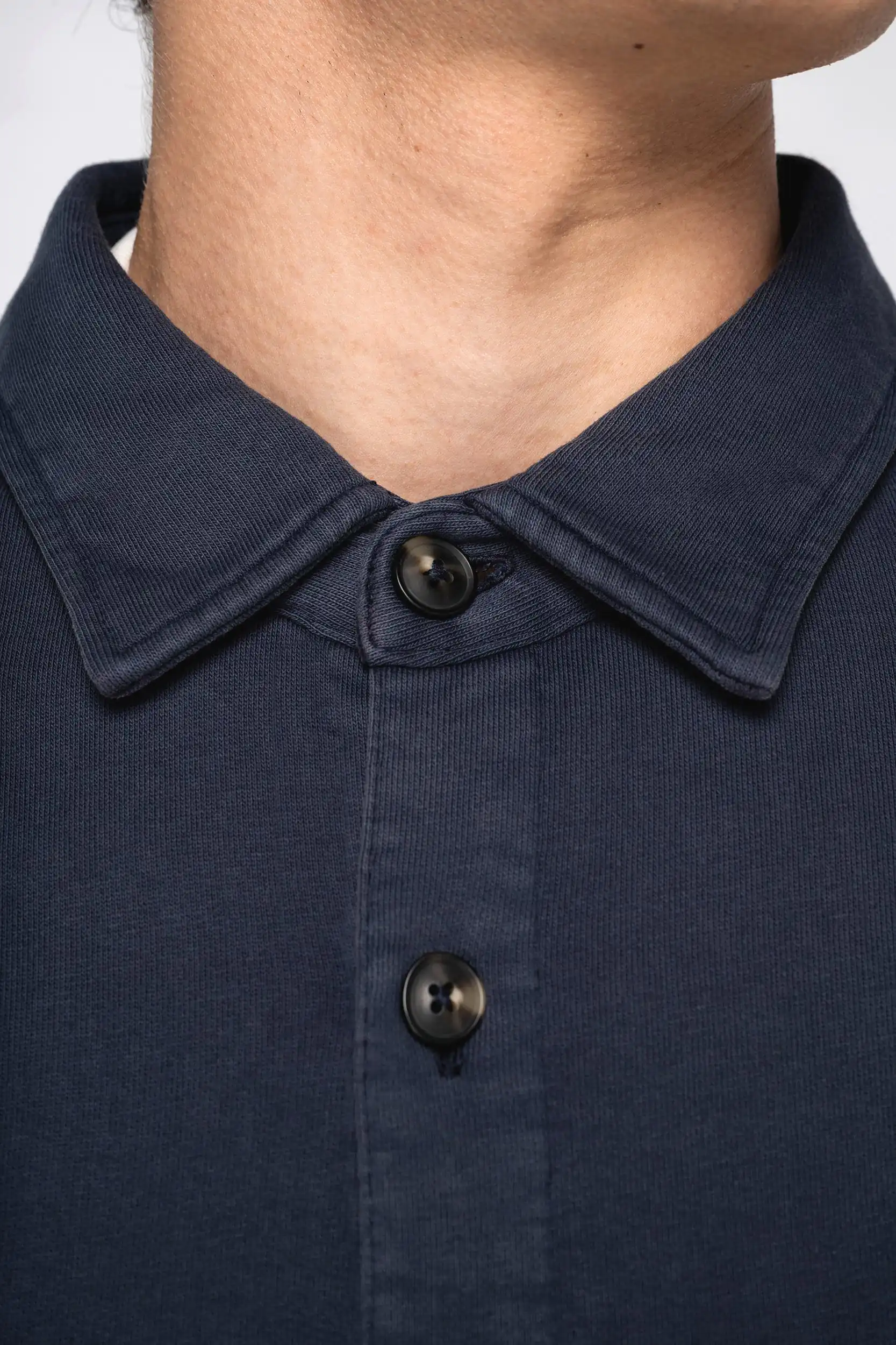 Ecologisch verwassen herenoverhemd in geborsteld fleece - Afbeelding 5