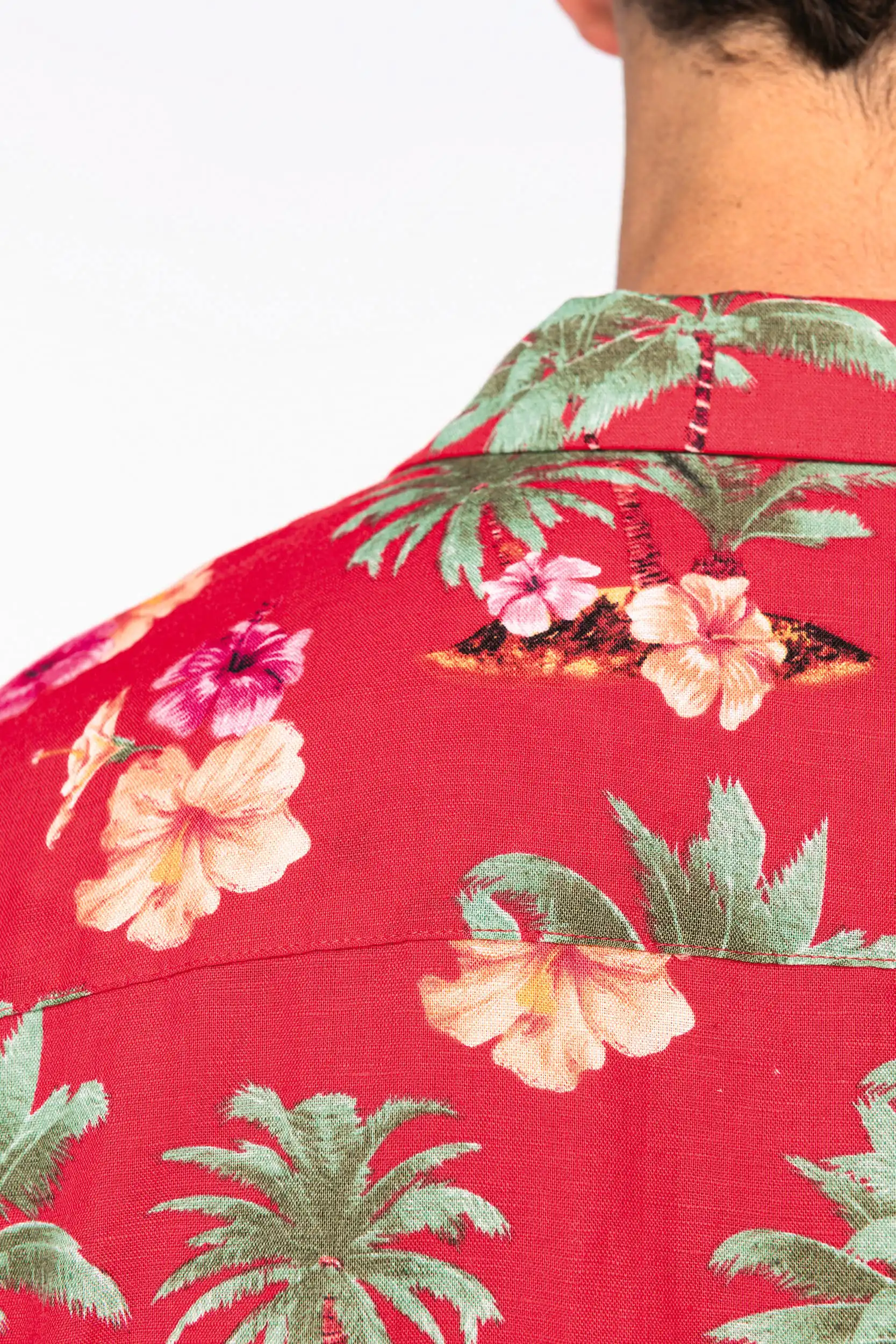 Ecologisch herenoverhemd met Hawaïaanse print - Afbeelding 7