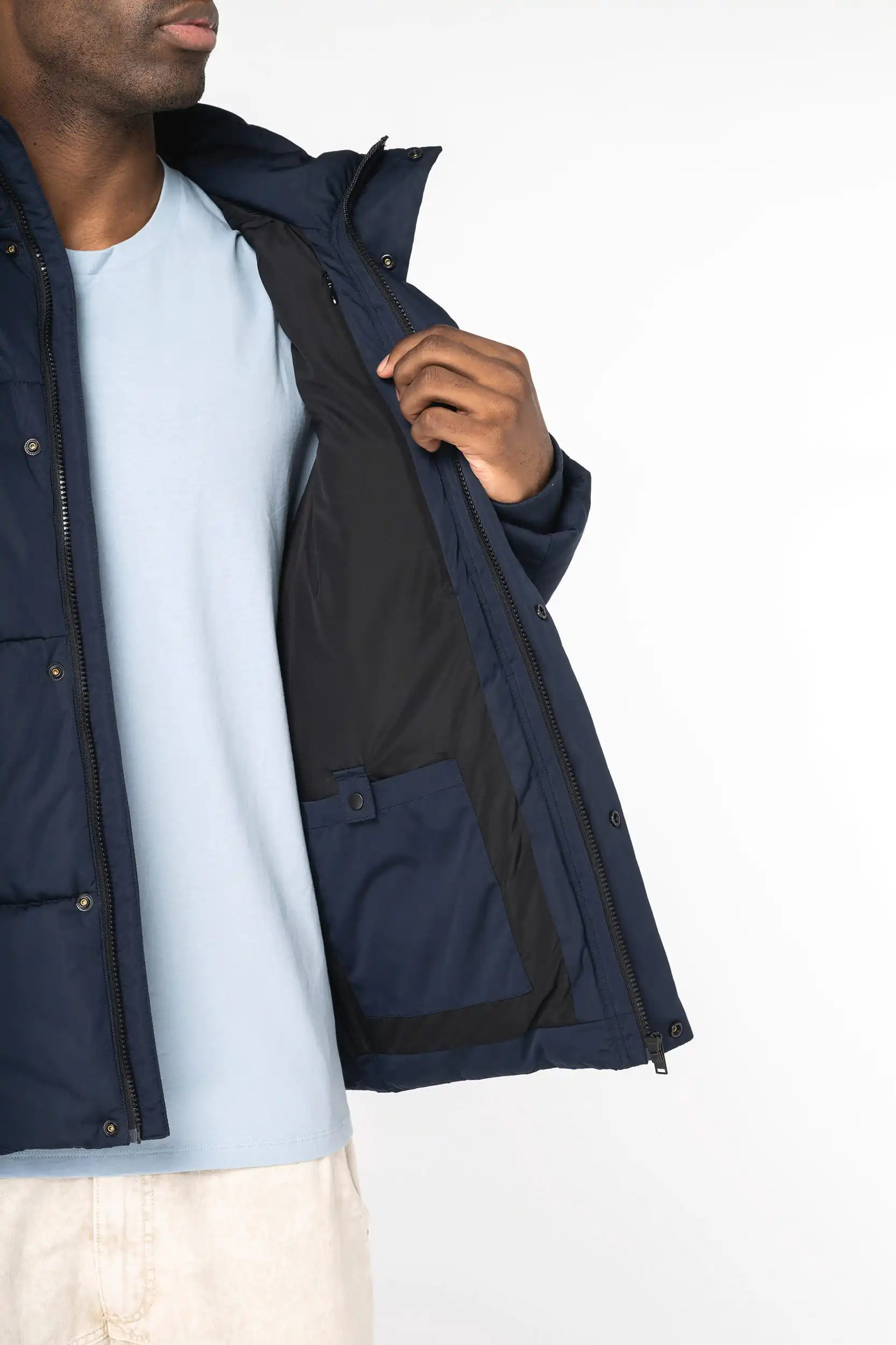 Gerecycled heren donsjas - Afbeelding 7