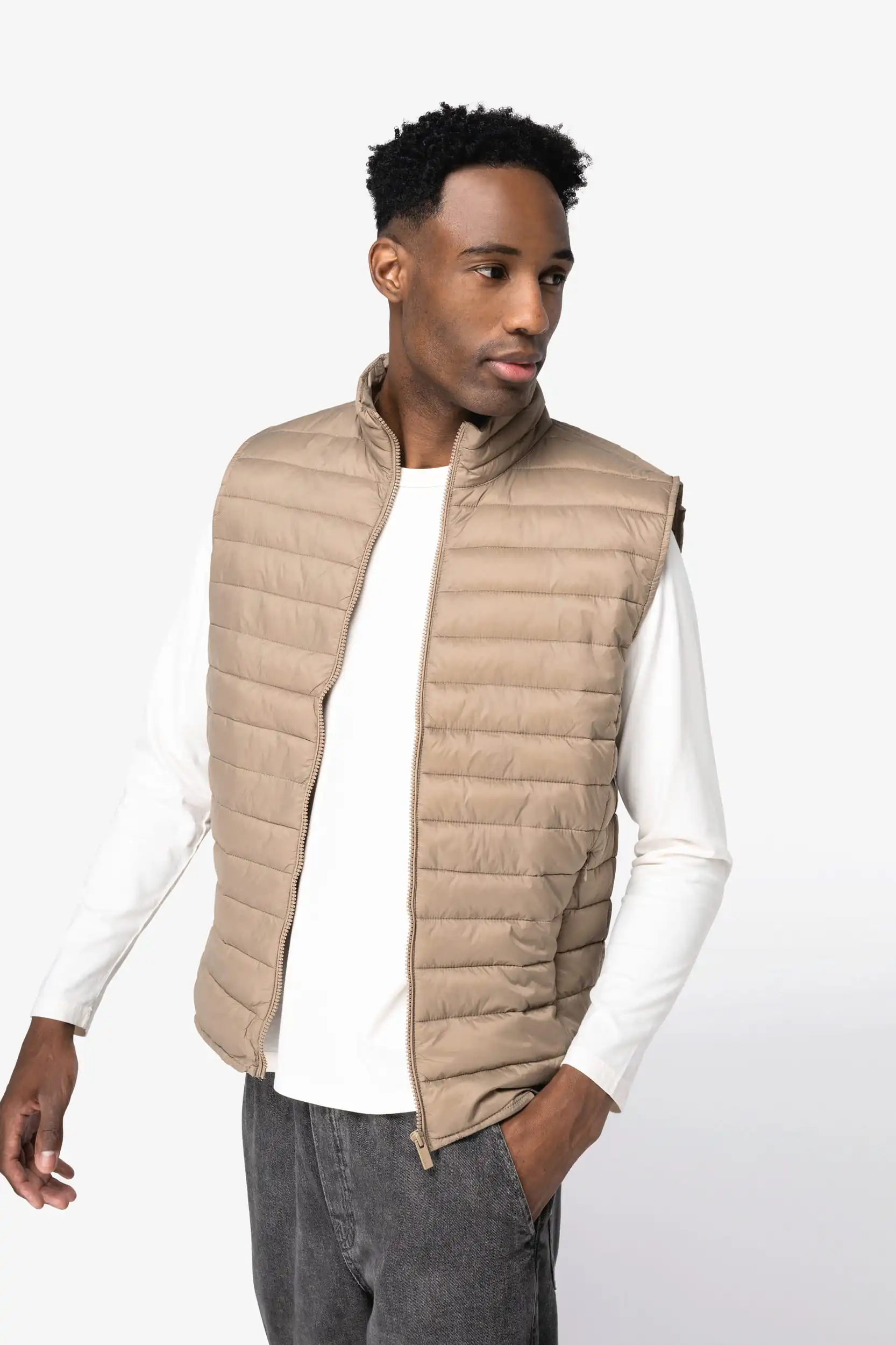 Ecologische lichte bodywarmer voor heren - Afbeelding 3