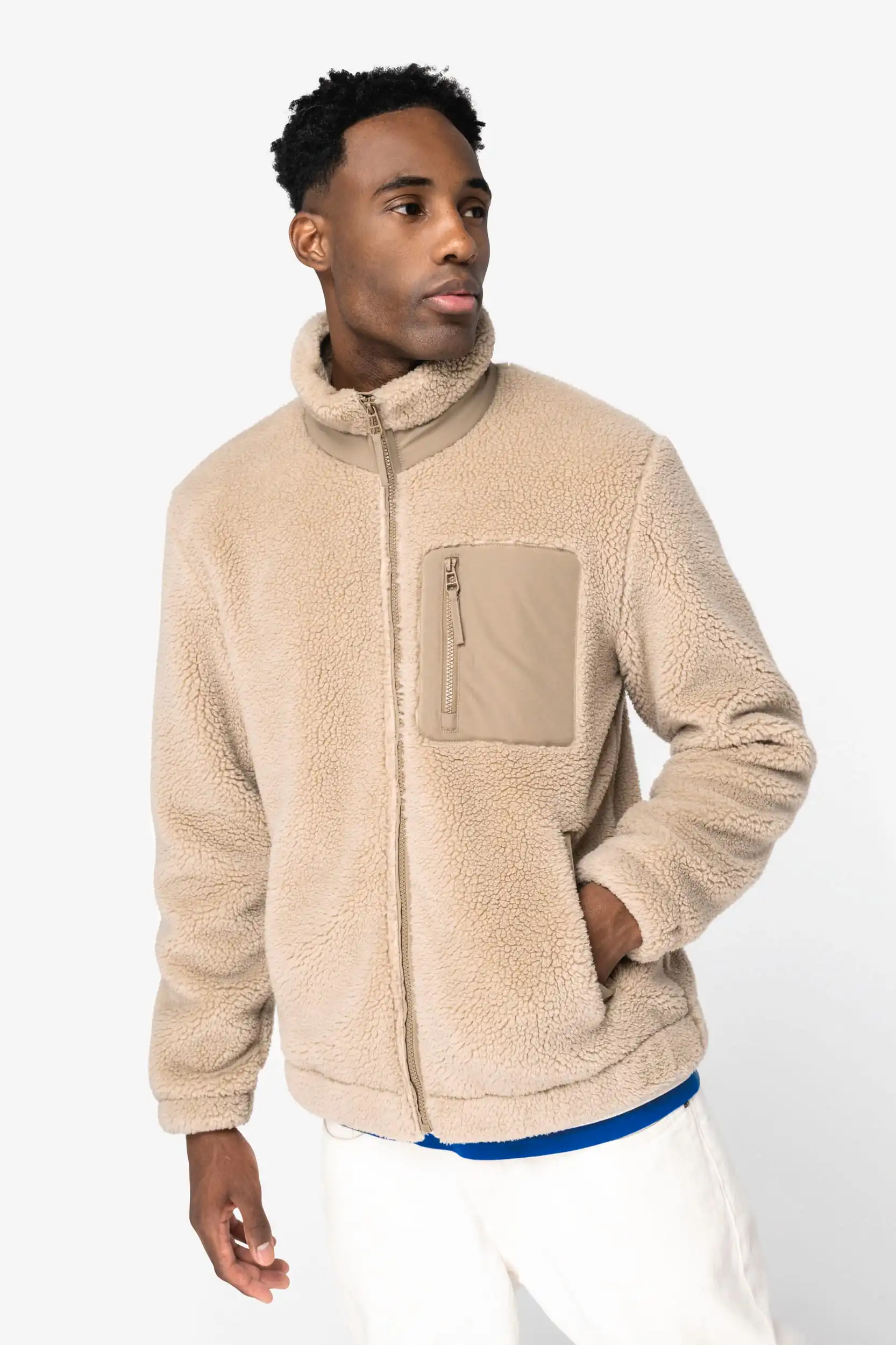 Ecologisch uniseks sherpa jasje - Afbeelding 3