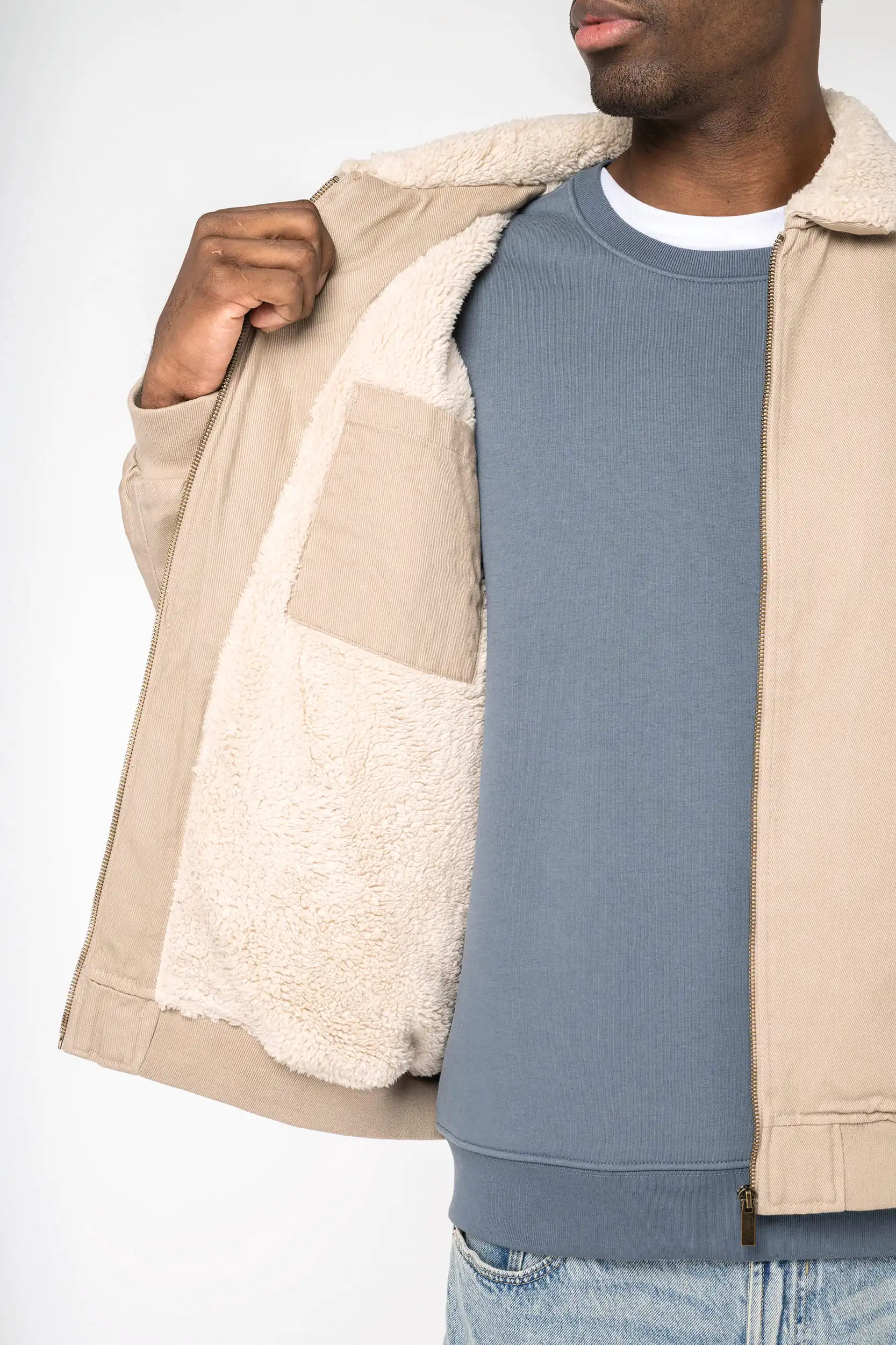 Ecologisch uniseks jasje met sherpakraag - Afbeelding 9