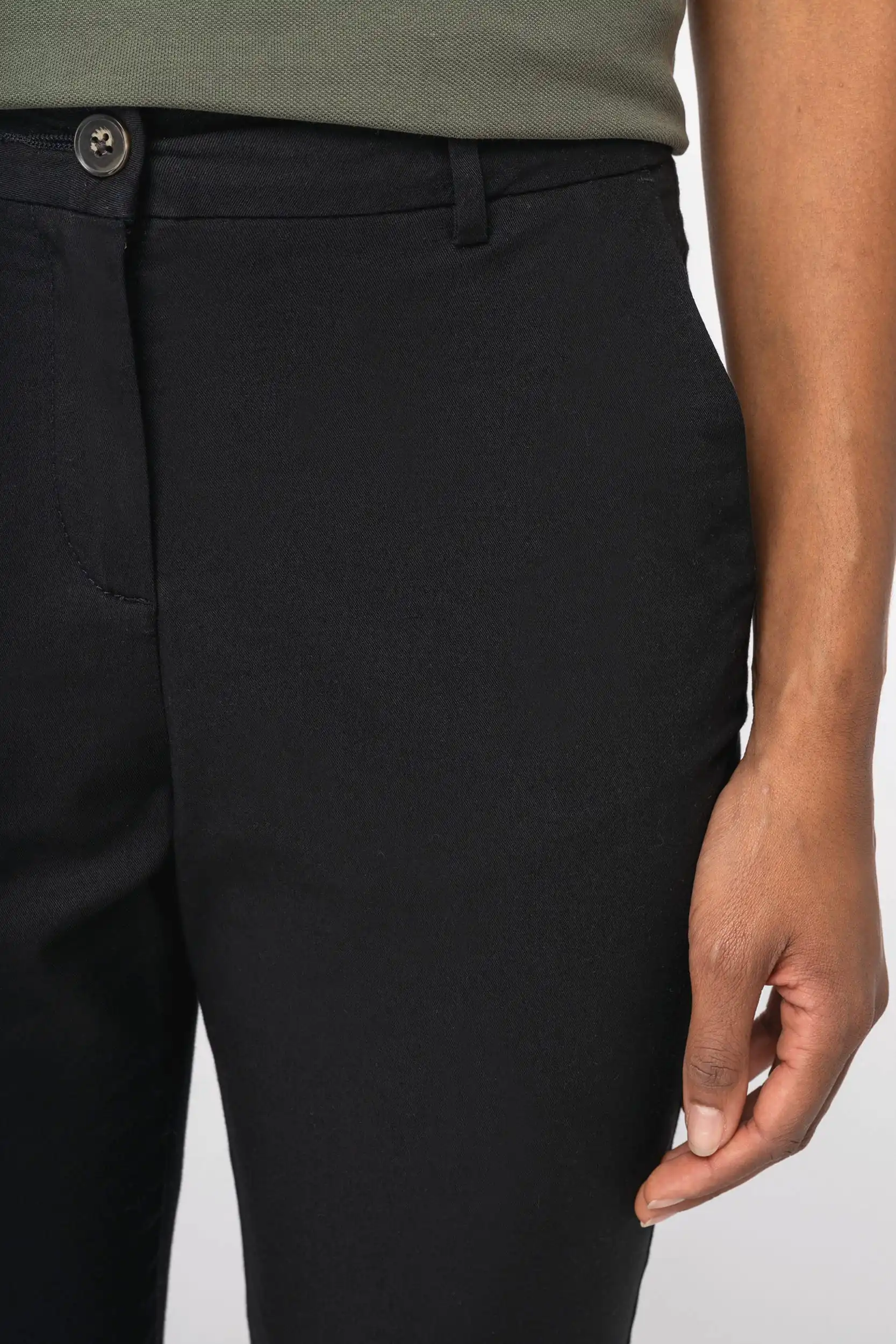 Ecologische enkellange chinobroek dames - Afbeelding 5