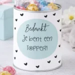 Cadeau in blik