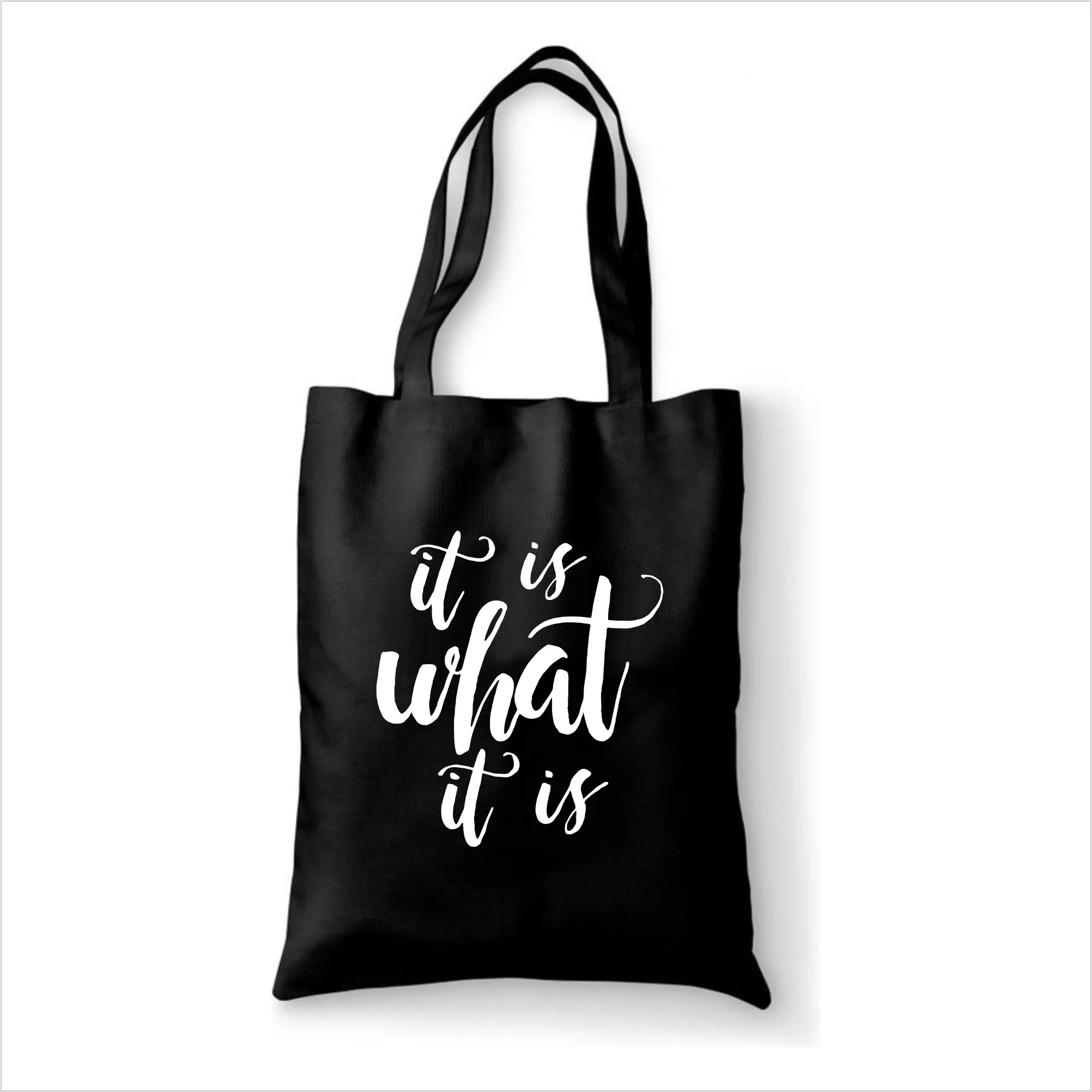 Katoenen tas It is what it is