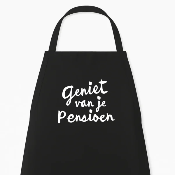 Keukenschort Geniet van je Pensioen