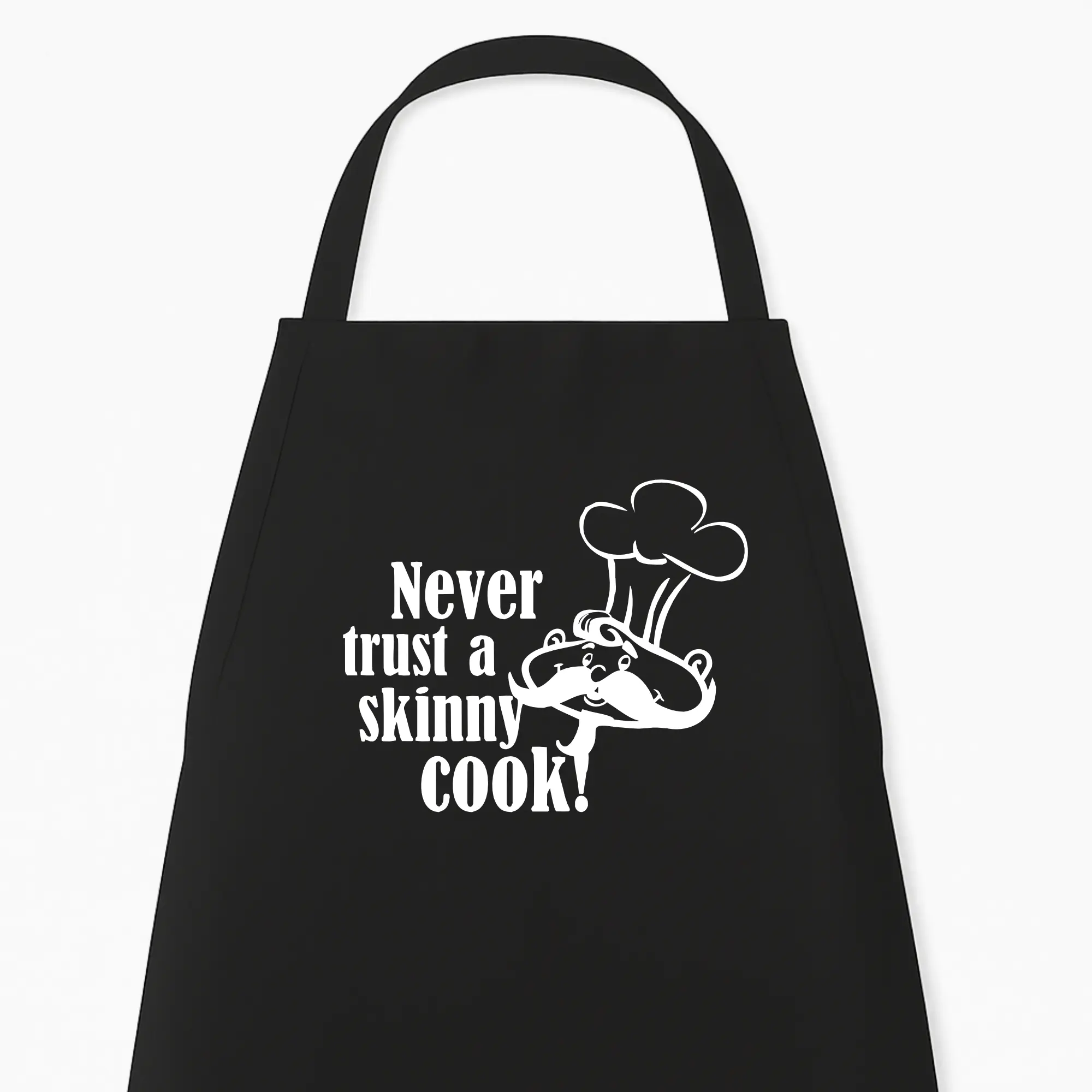Keukenschort Never trust a skinny Cook