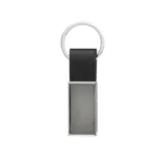 Luxe PU sleutelhanger RCS gerecycled zinc alloy