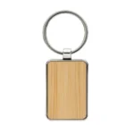 RCS gerecycled zinc alloy rechthoekige sleutelhanger
