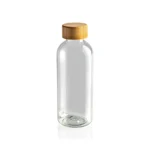 GRS recycled PET fles met bamboe dop