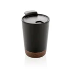 GRS gerecycled PP en roestvrijstalen kurk koffiebeker