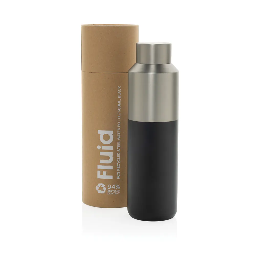 Fluid RCS gerecycled RVS water fles 600ML