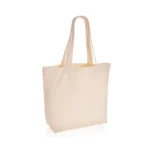 Impact Aware™ re-canvas shopper met vakje 240gsm ongeverfd