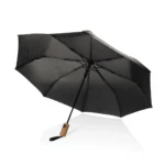 Kaycey 21 AWARE™ RPET Acaciahouten mini auto open paraplu