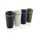 Recycled To Go beker met 360° drinkdeksel – 354 ml