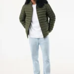 Heren polyester jas met voering Maiko