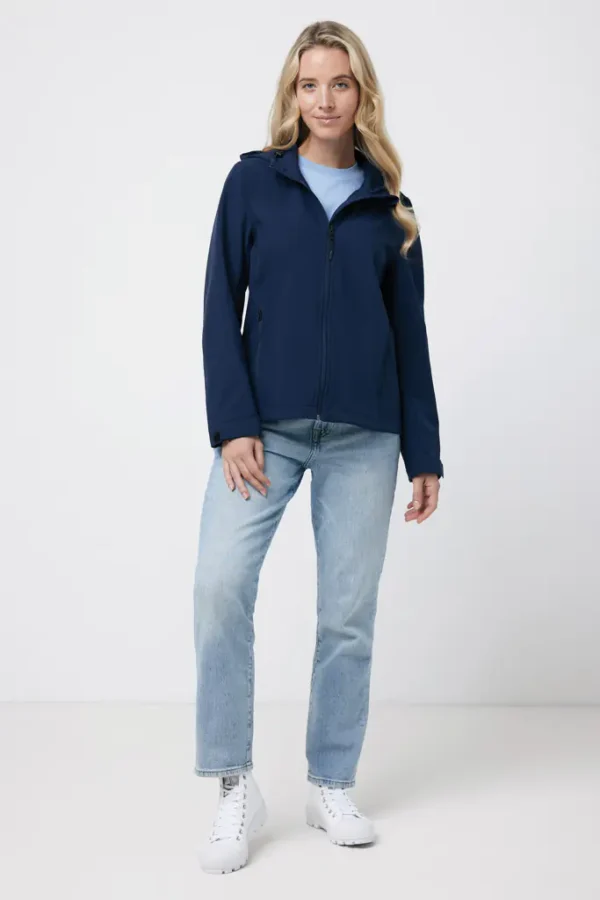 Dames softshell jas Makalu donkerblauw