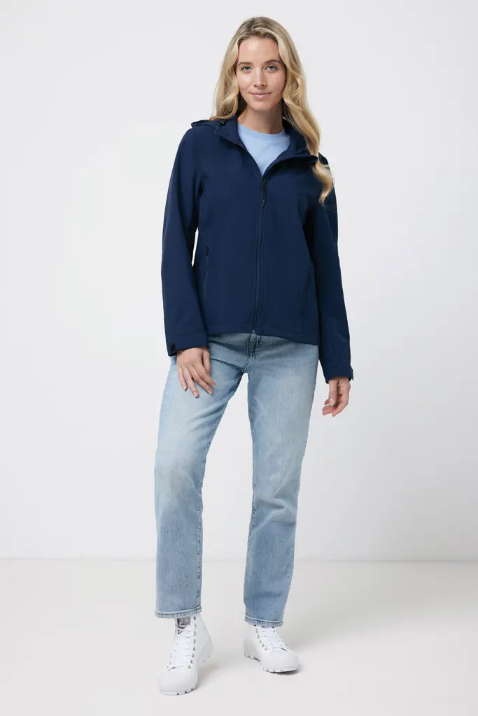 Dames softshell jas Makalu donkerblauw