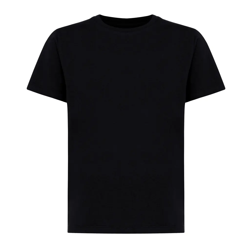 Kinder T-shirt bedrukken zwart, 11-12 jaar