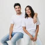 Gerecycled katoen t-shirt Bryce recycled white, 4XL